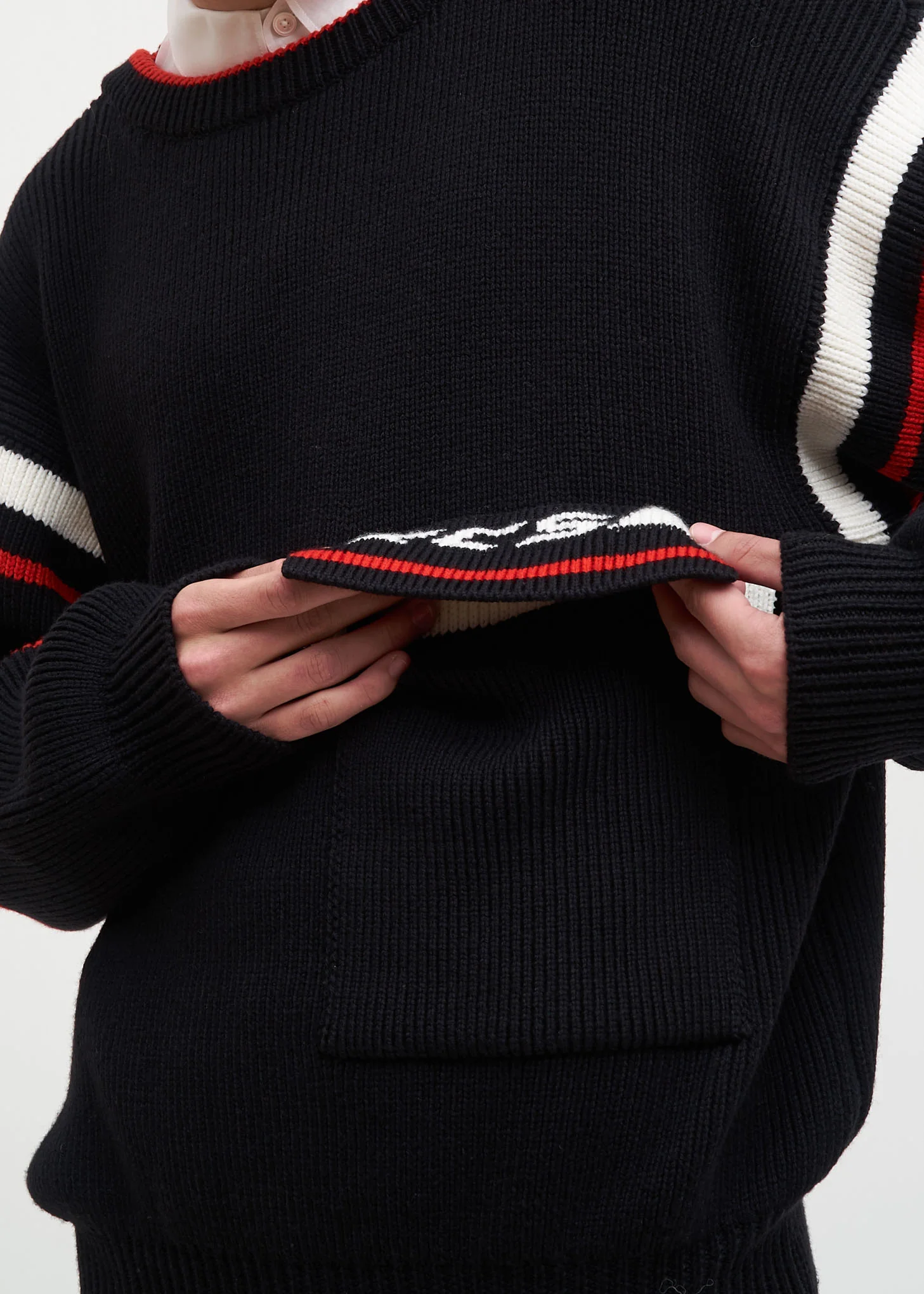 Black Tomek Knit Sweater - Image 2