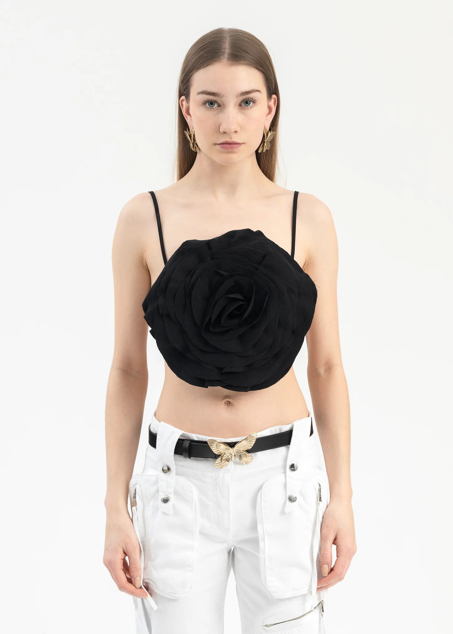 BLACK TOP ROSE WASHED GAB