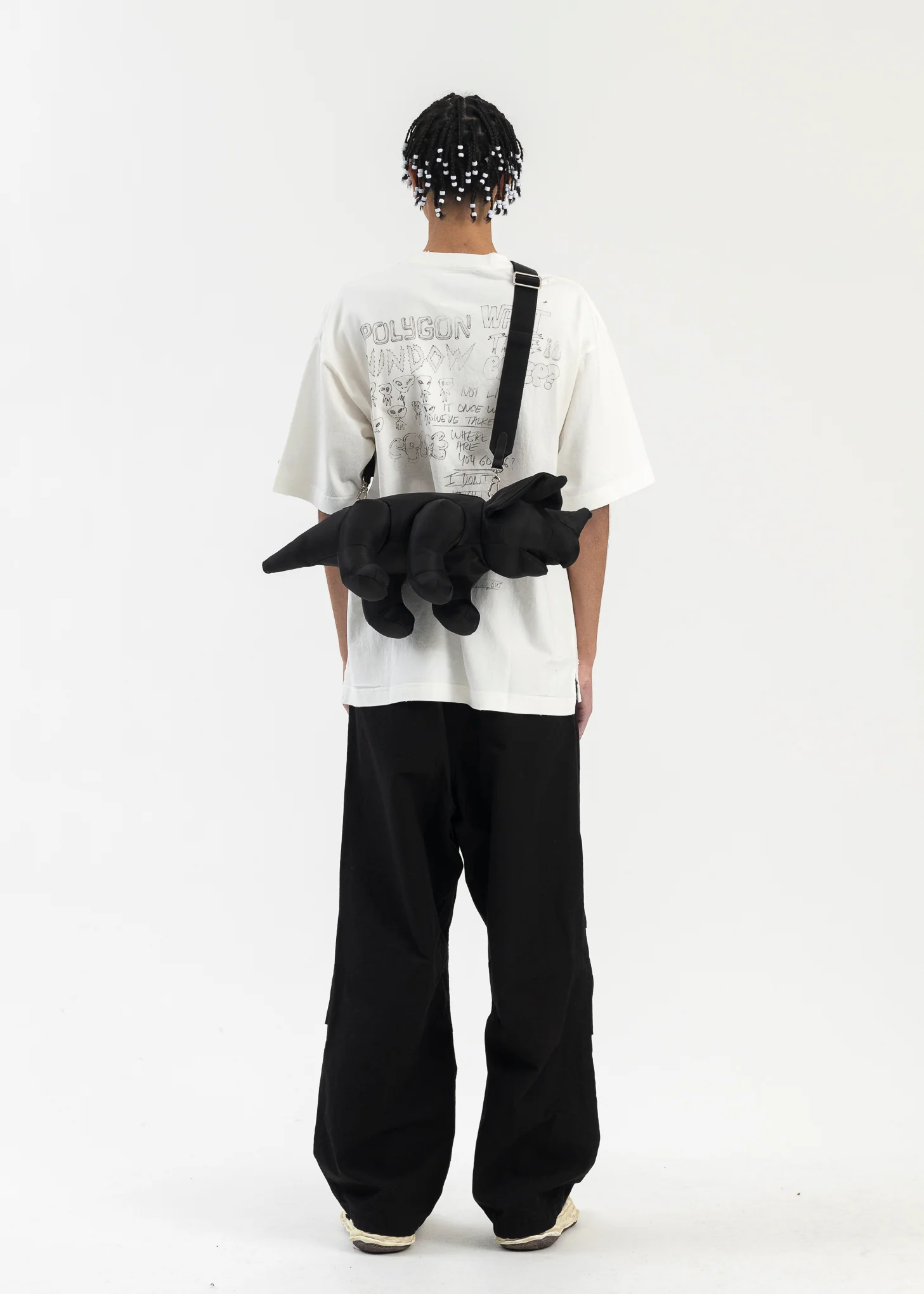 Black Triceratops Bag - Image 3