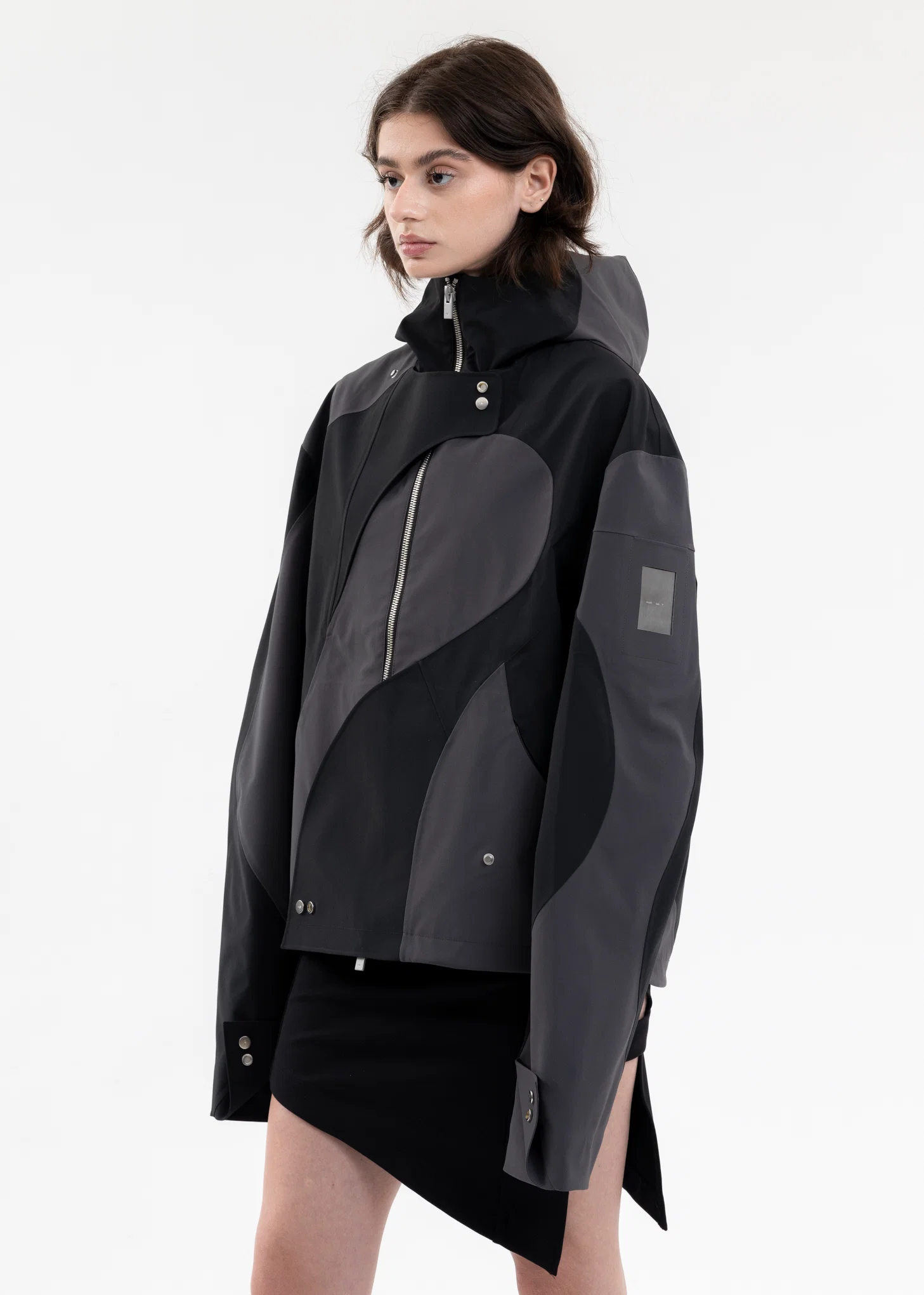 BLACK TRIDENT TECHNICAL JACKET - Image 2
