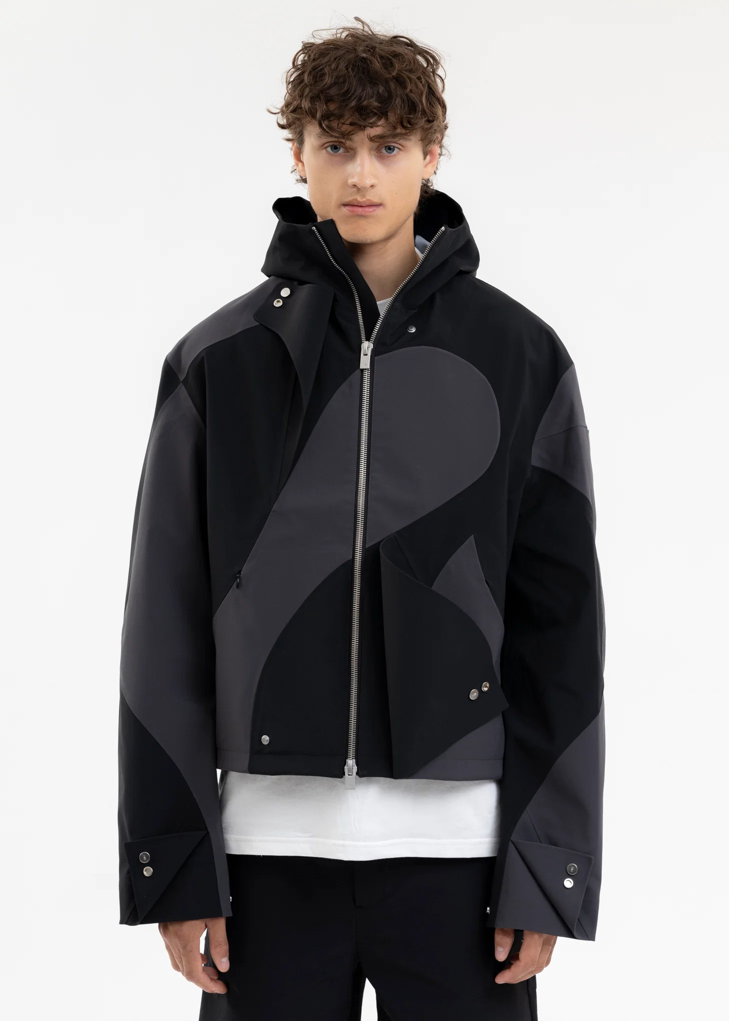 BLACK TRIDENT TECHNICAL JACKET - Image 3