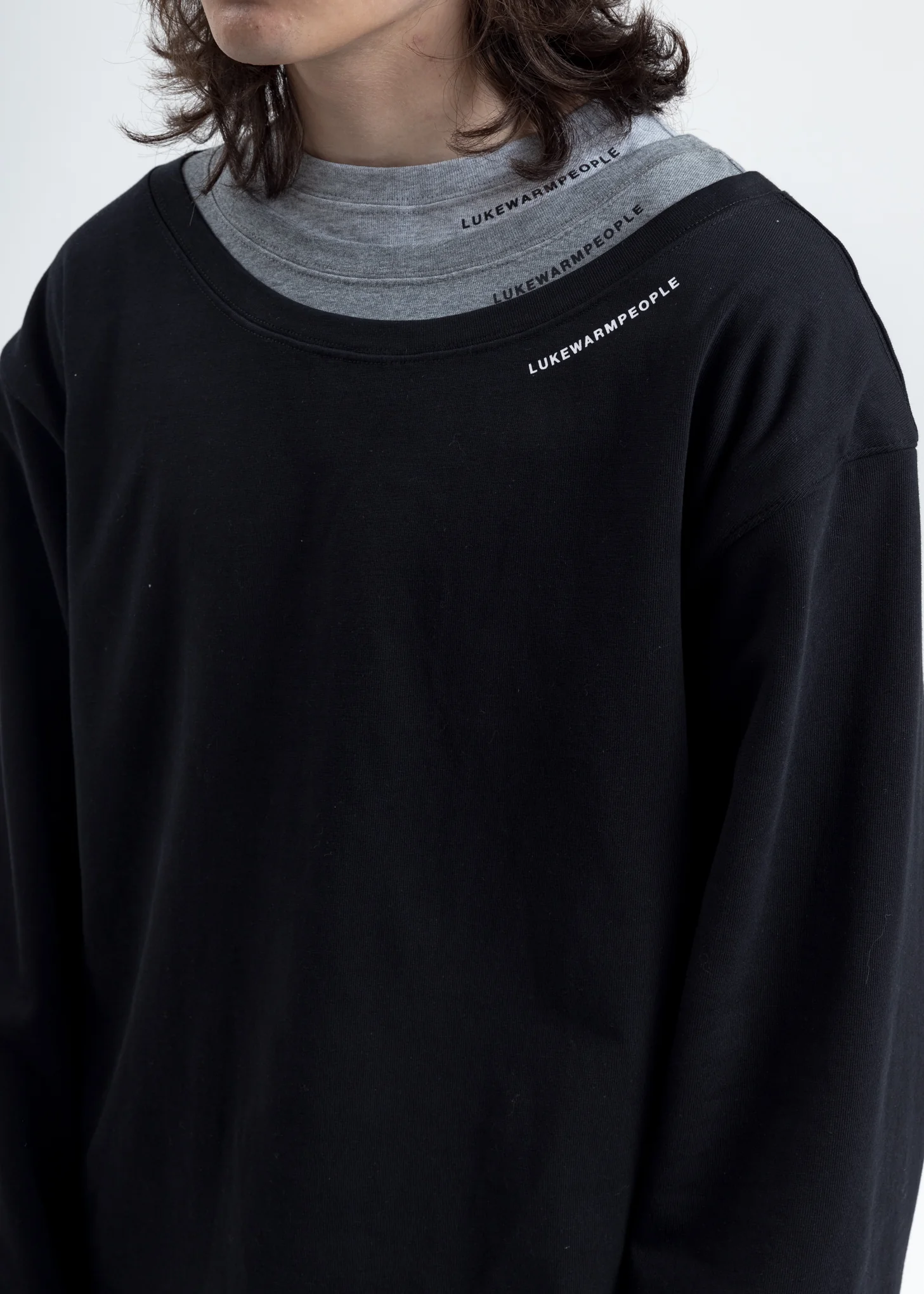 Black Triple Layer Crewneck - Image 2