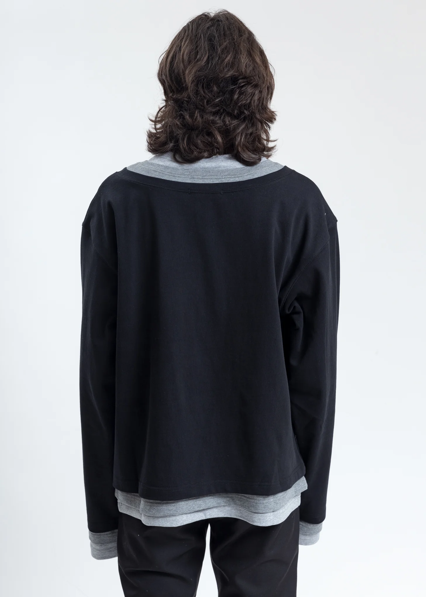 Black Triple Layer Crewneck - Image 4