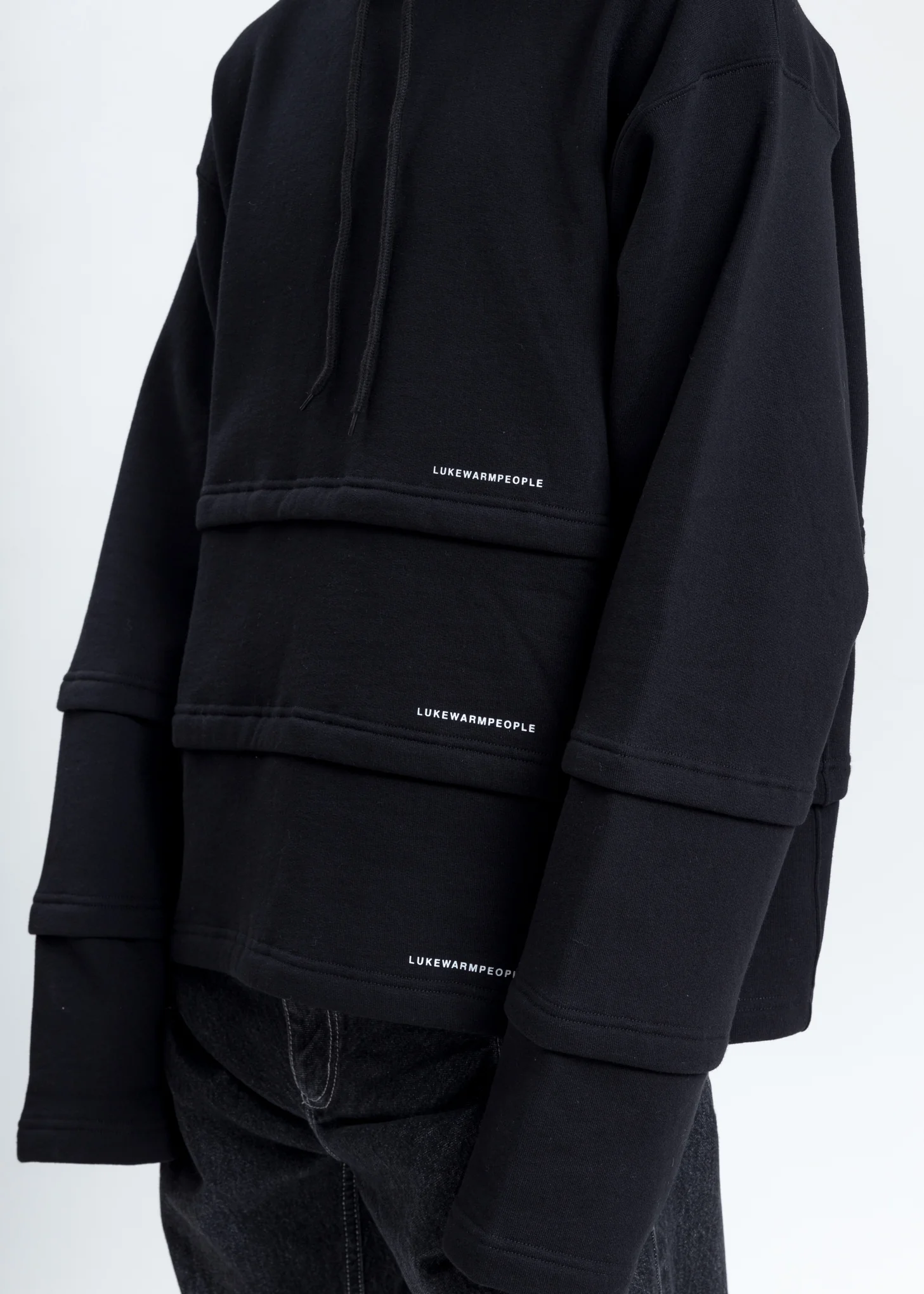 Black Triple Layer Hoodies - Image 2