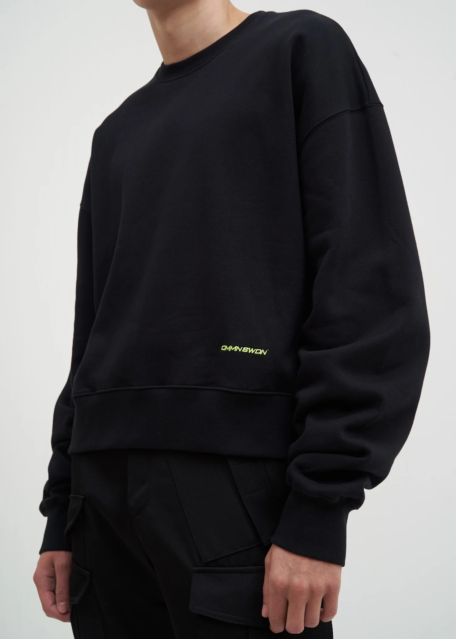 Black Tron Embroidery Sweatshirt - Image 4