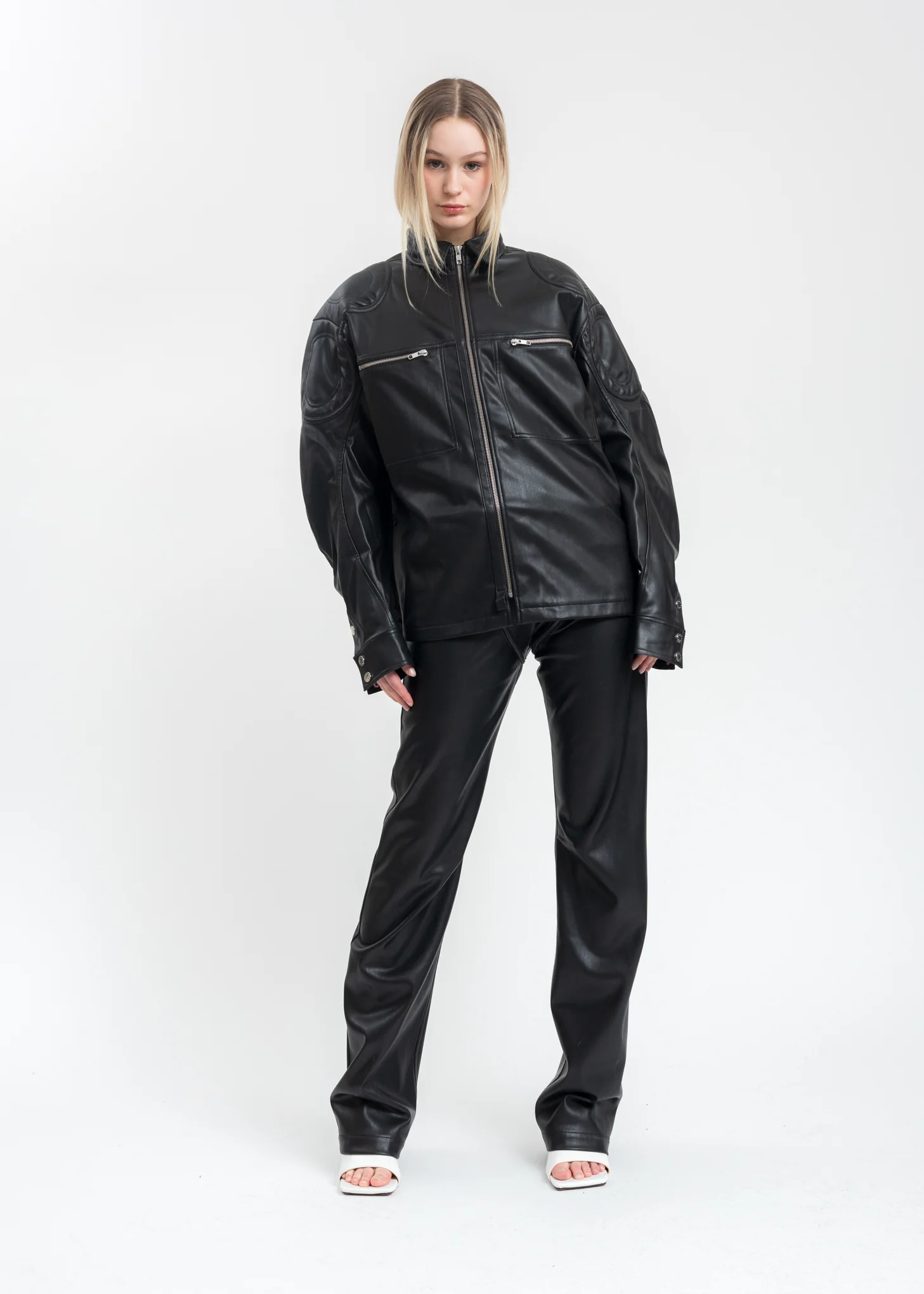 Black Trousers With Double Zip - Image 5