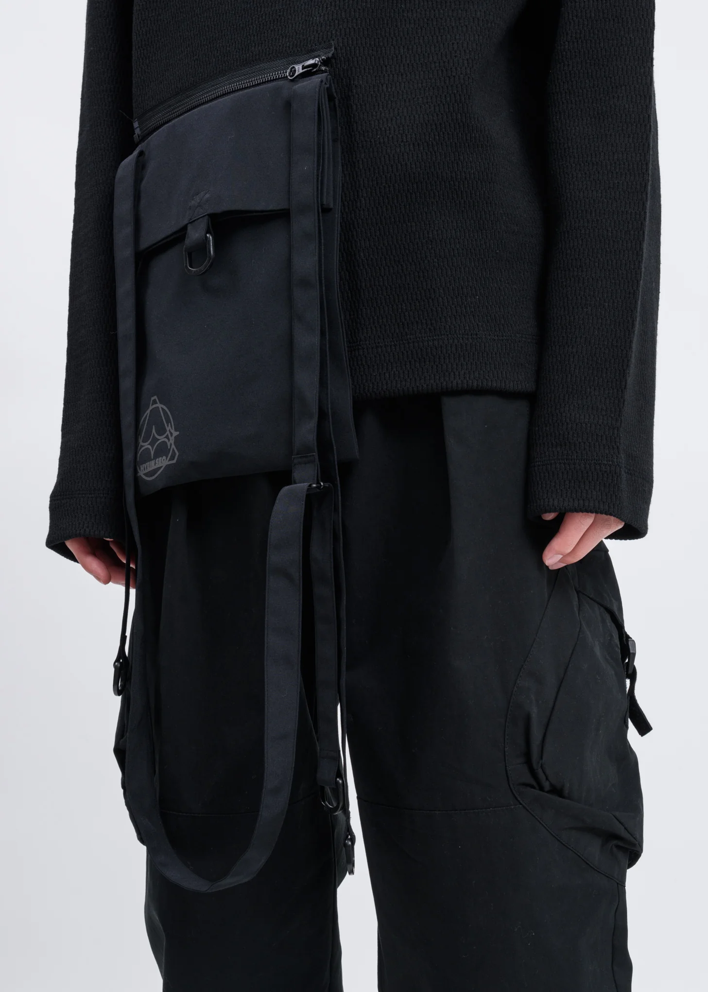 Black Turtleneck w/ Detachable Bag - Image 4
