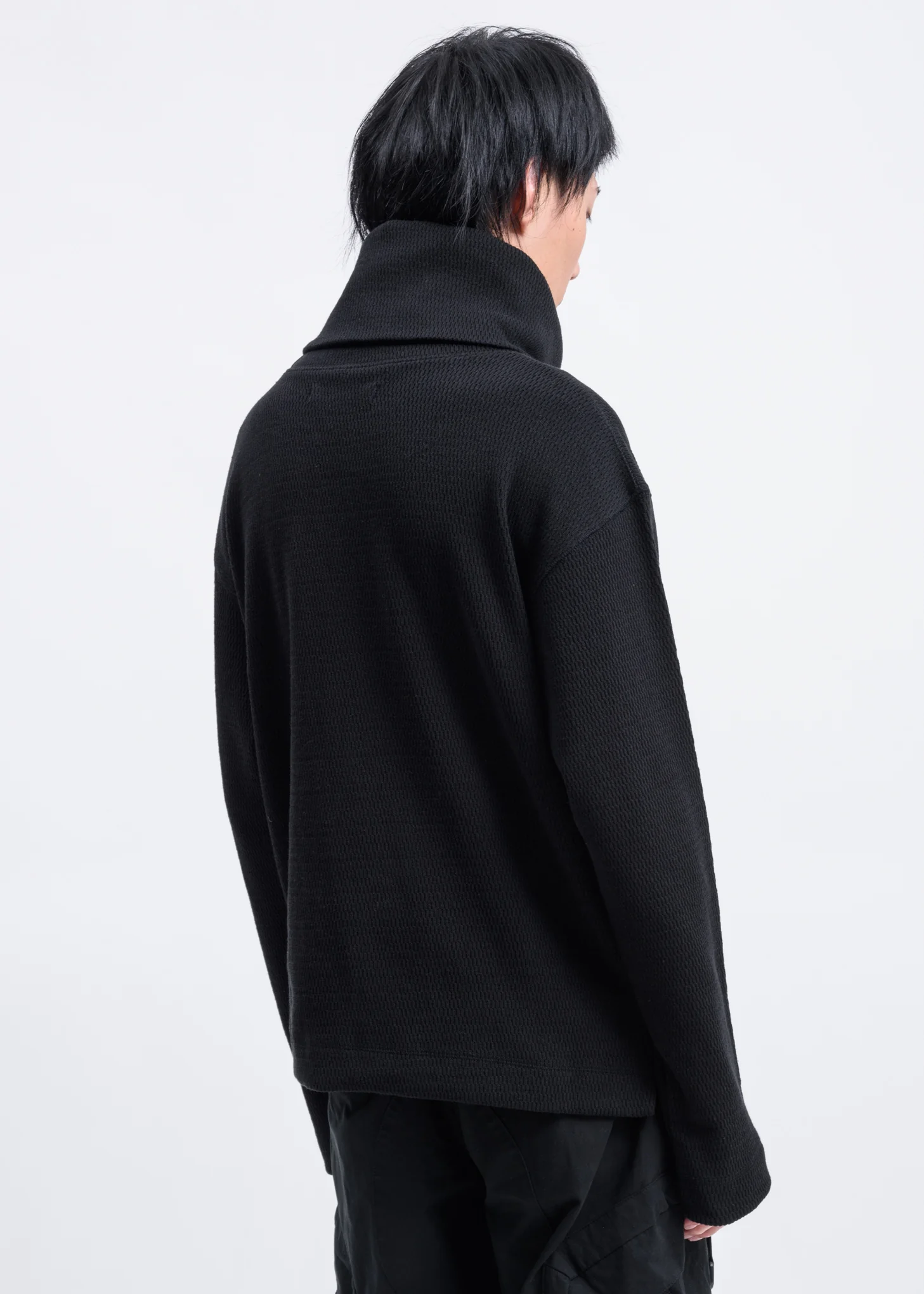 Black Turtleneck w/ Detachable Bag - Image 5