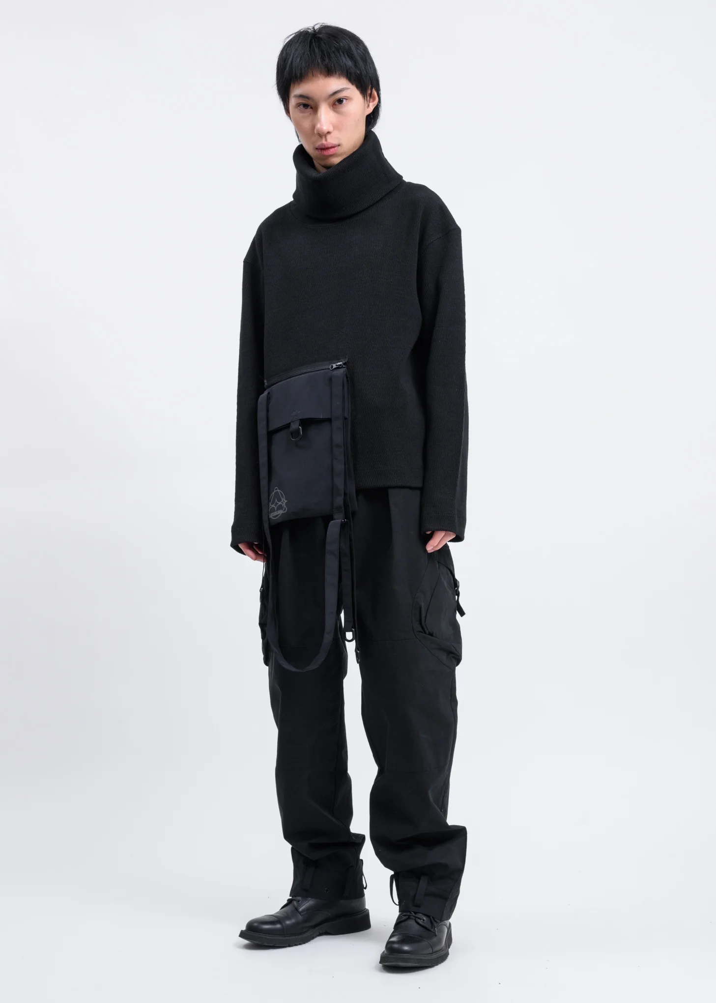 Black Turtleneck w/ Detachable Bag - Image 7