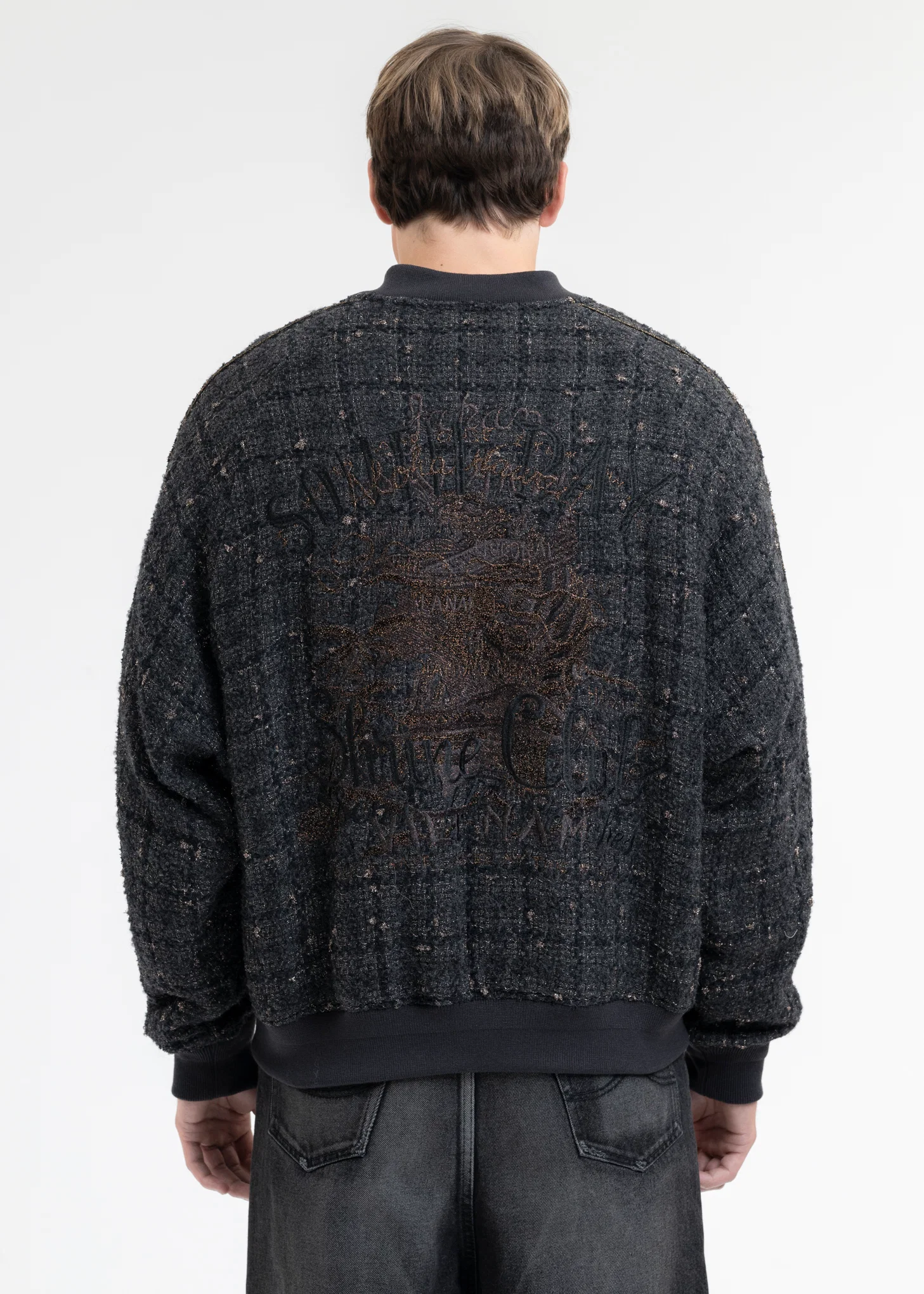 BLACK TWEED SOUVENIOR JACKET - Image 2