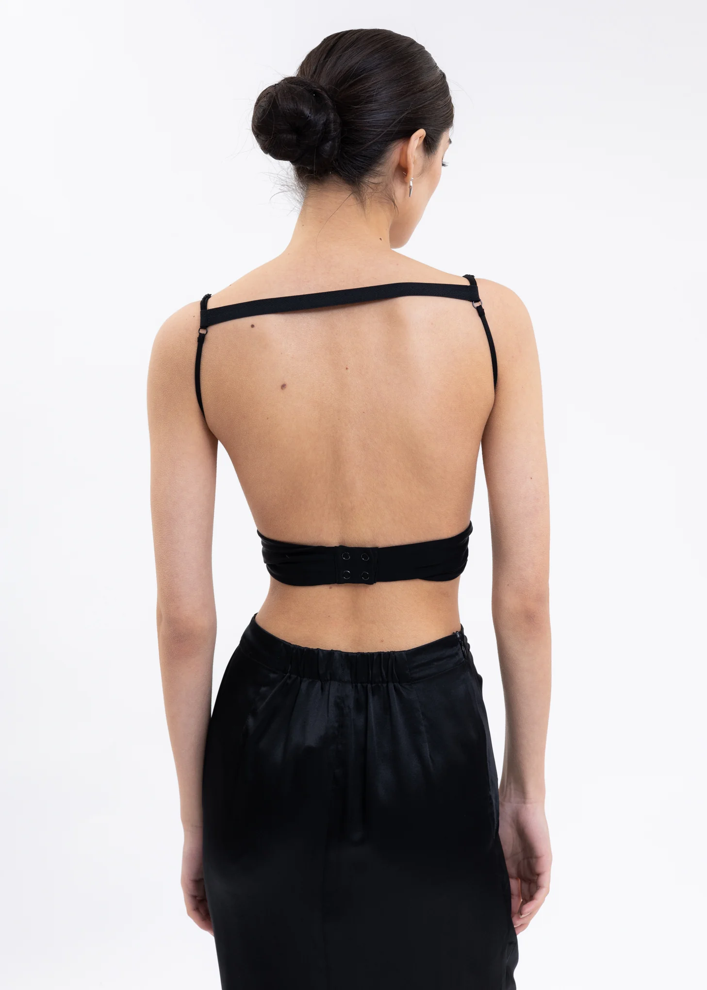 Black Twisted Bra Top - Image 2
