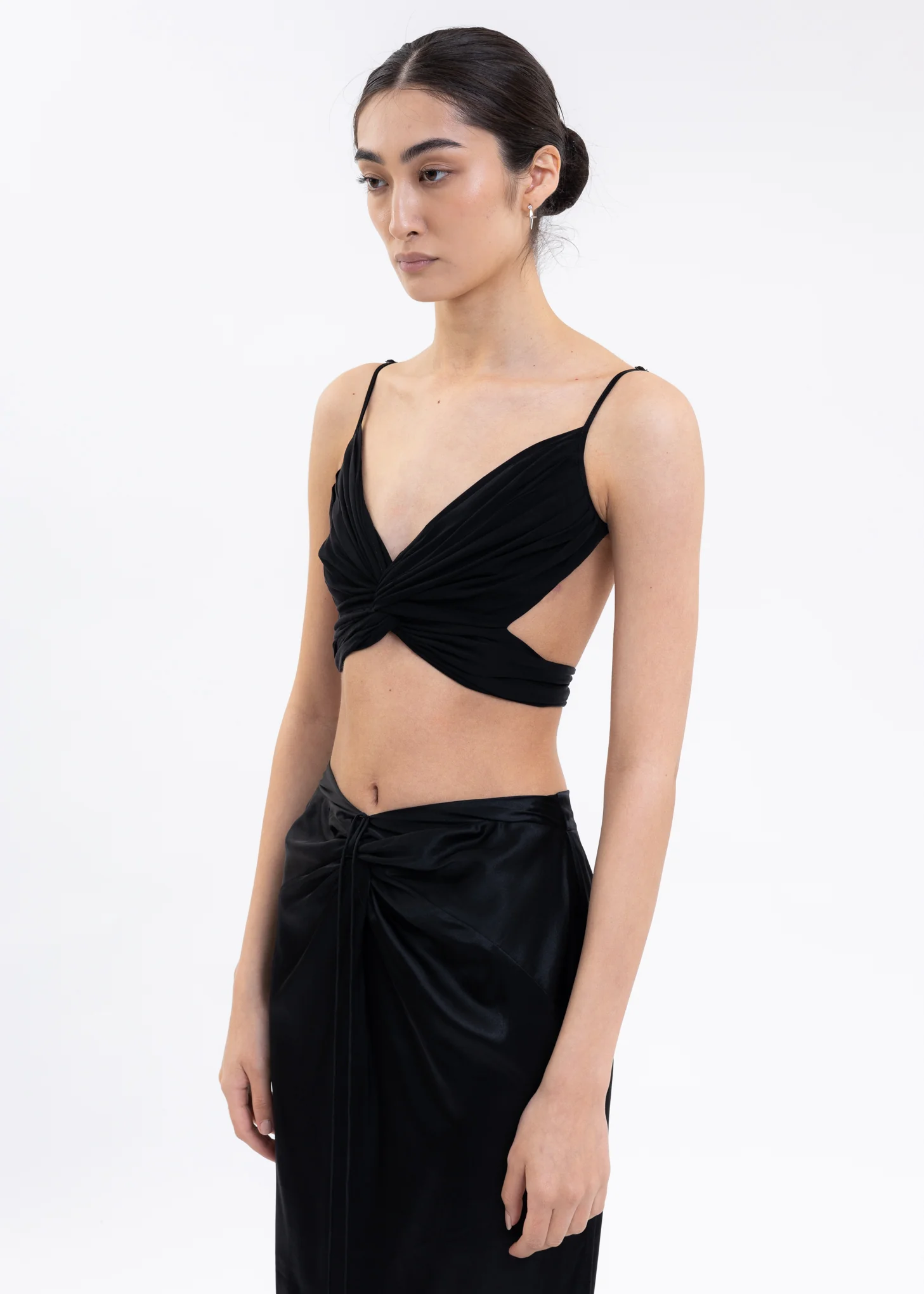 Black Twisted Bra Top - Image 3