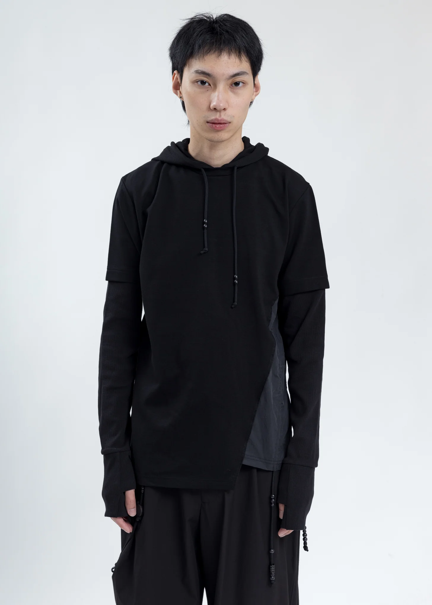 Black Twisted Hoodie