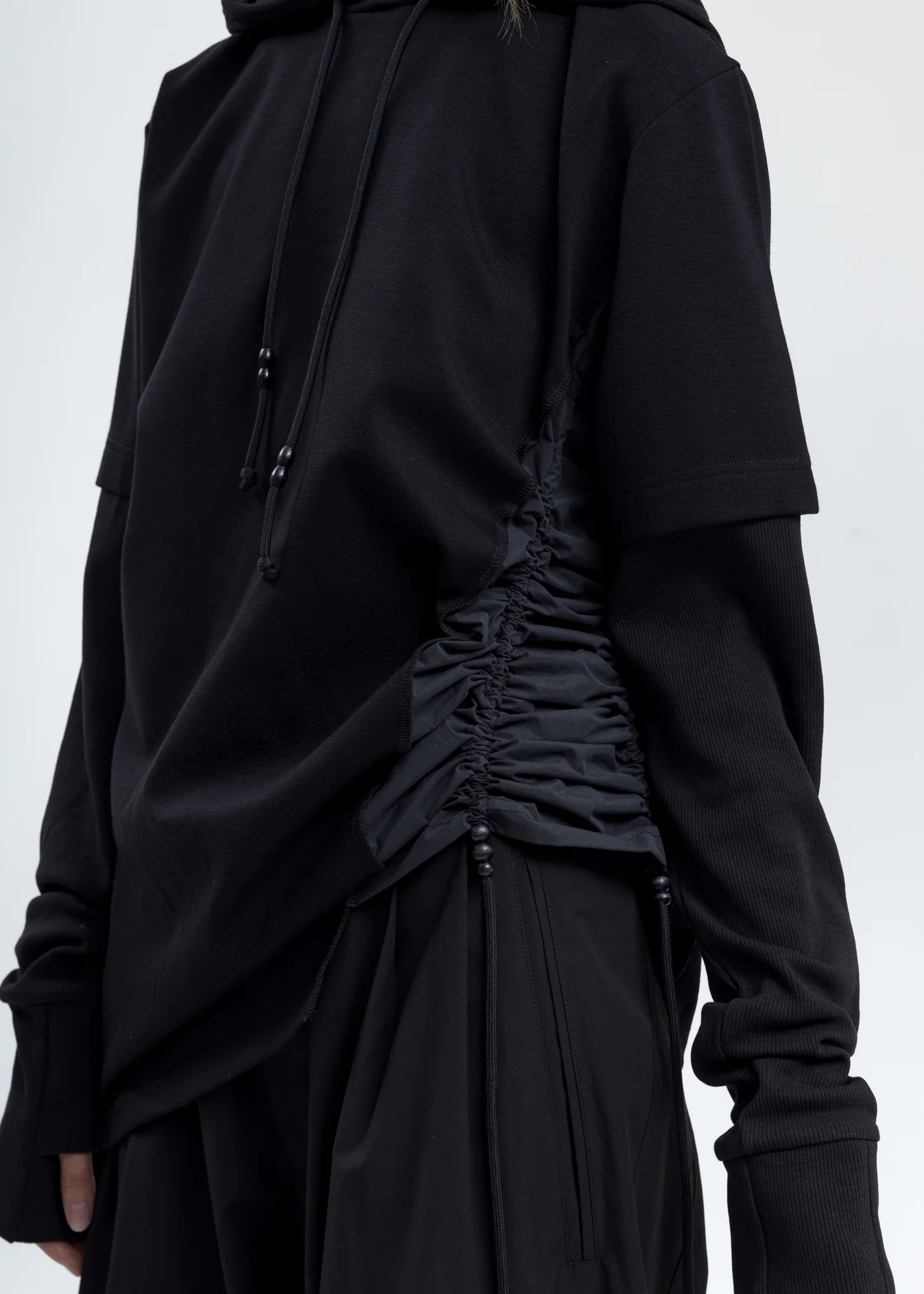 Black Twisted Hoodie - Image 2