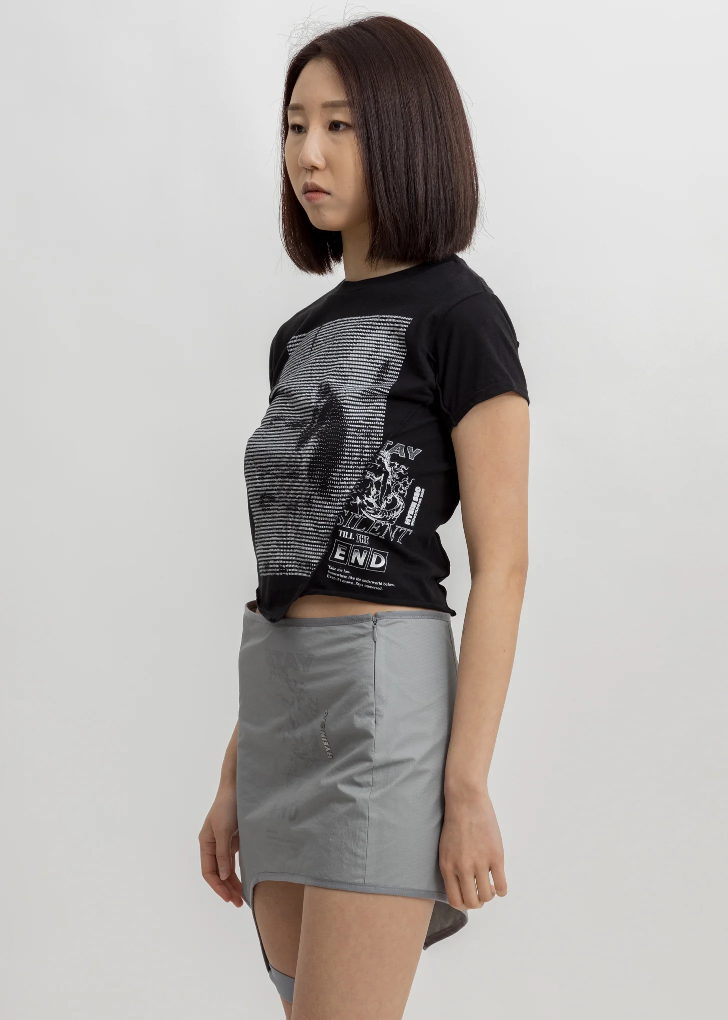 Black Twisted T-Shirt - Image 2