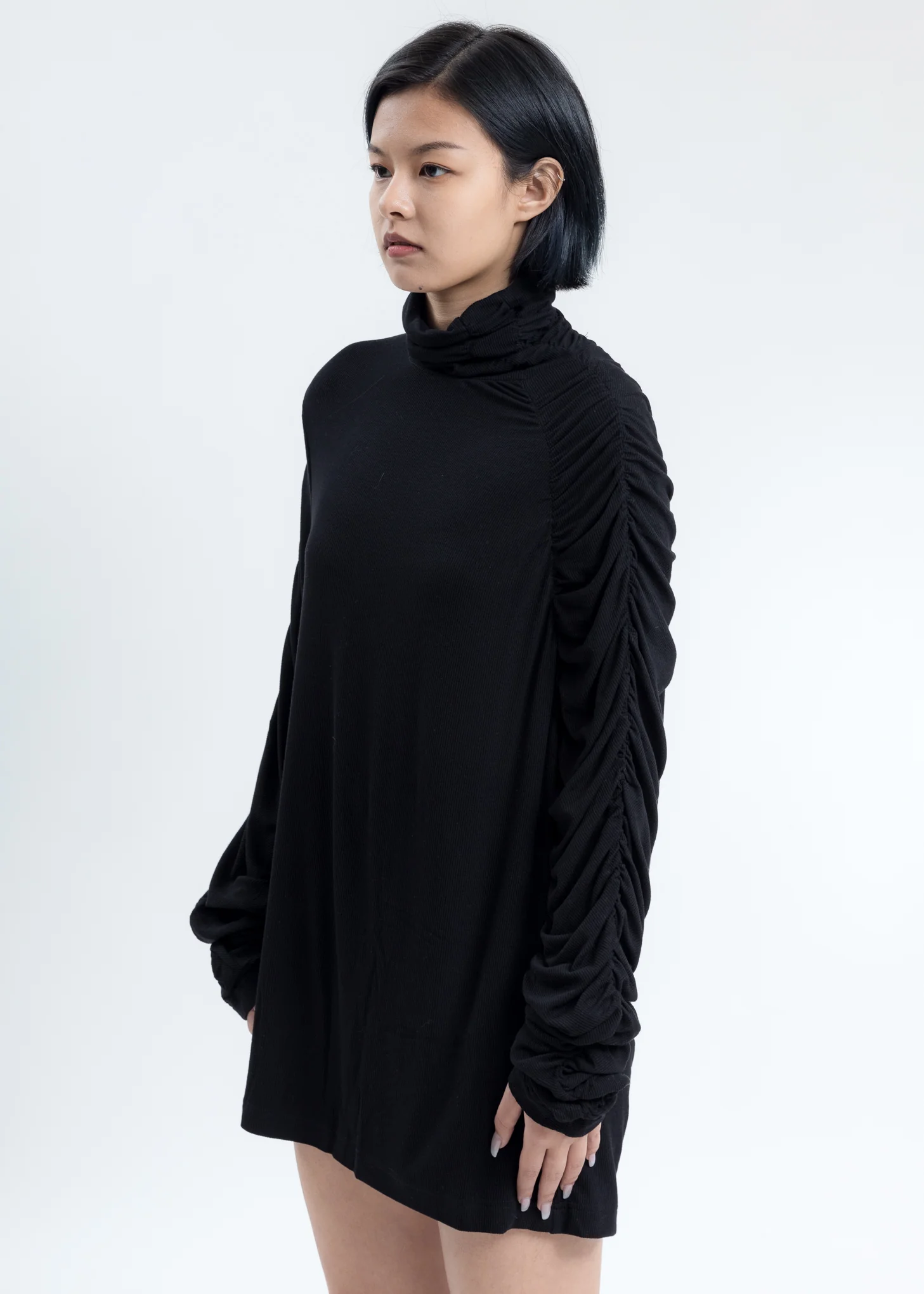Black Twisted Turtleneck - Image 2