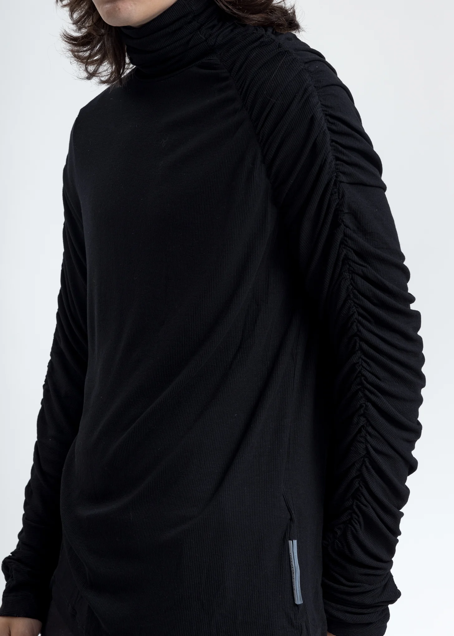 Black Twisted Turtleneck - Image 2
