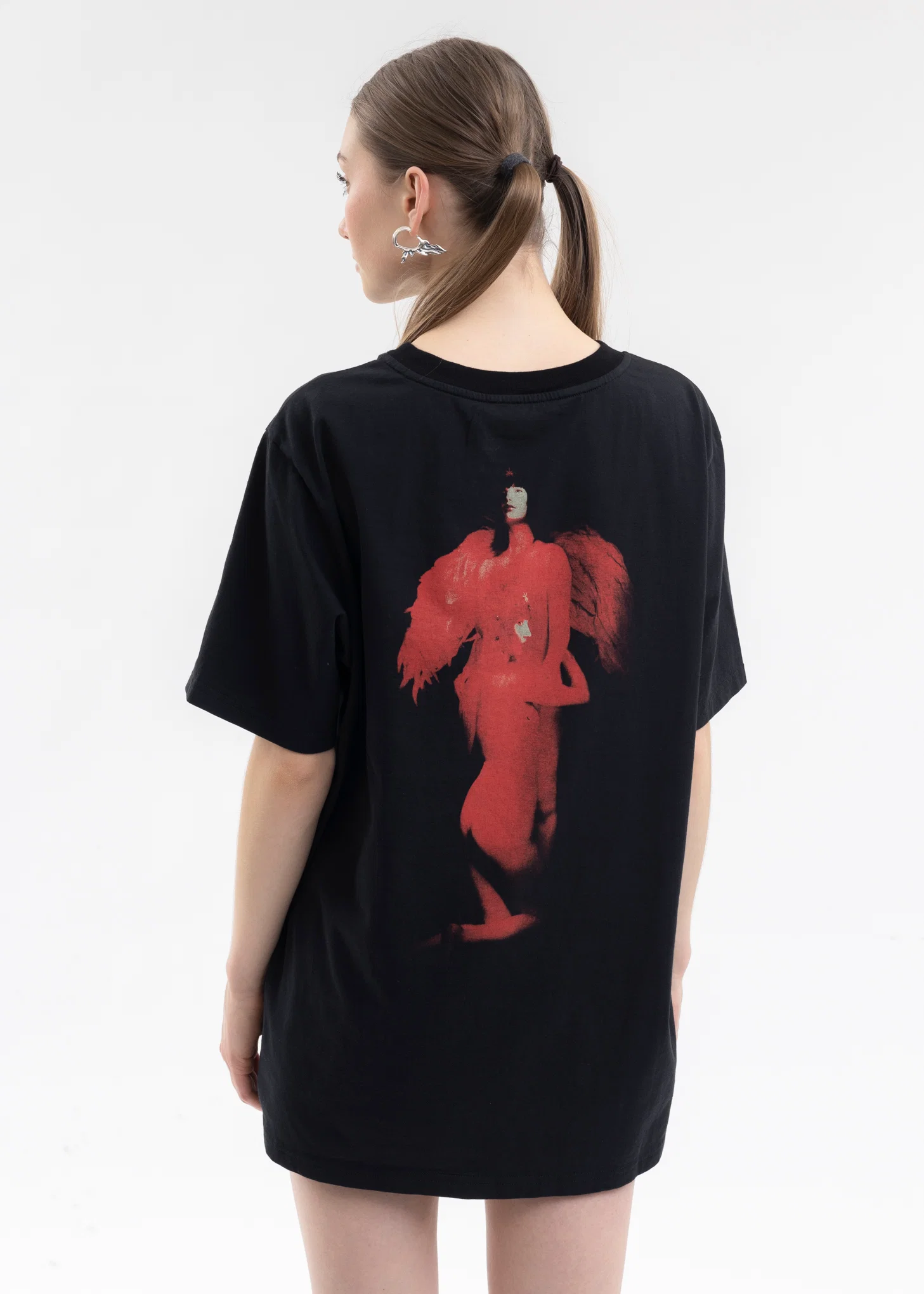 BLACK TWO GIRLS T-SHIRT - Image 2
