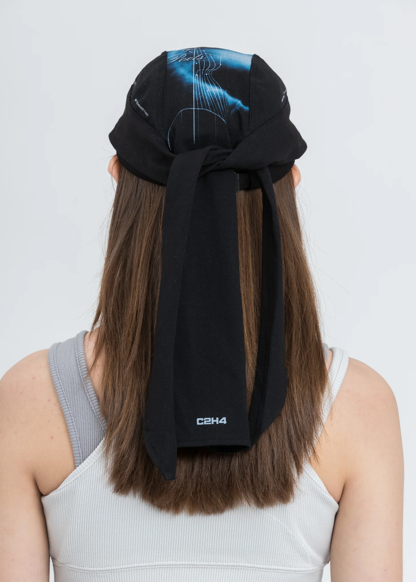 Black Two In One Durag Cap - Image 2