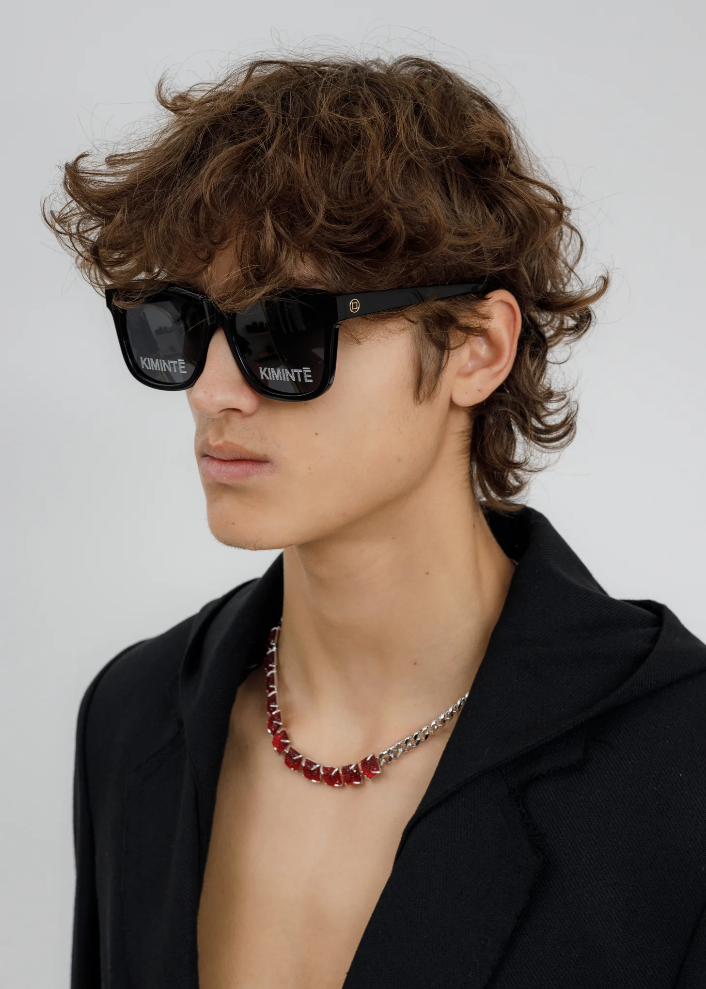 Black Two Logo Sunglasses - Image 3