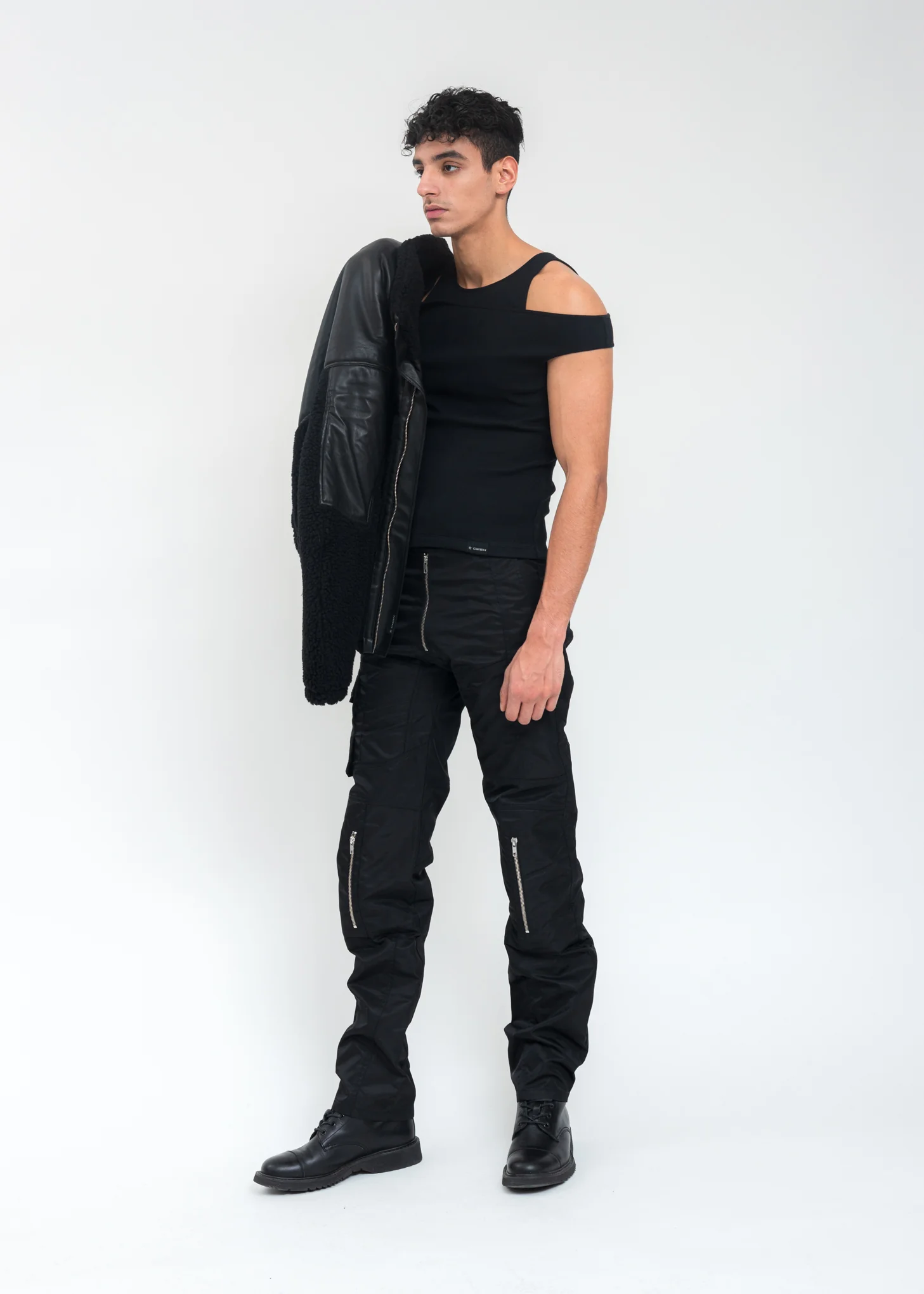 Black Two Tone Fleece Jacket - Image 9