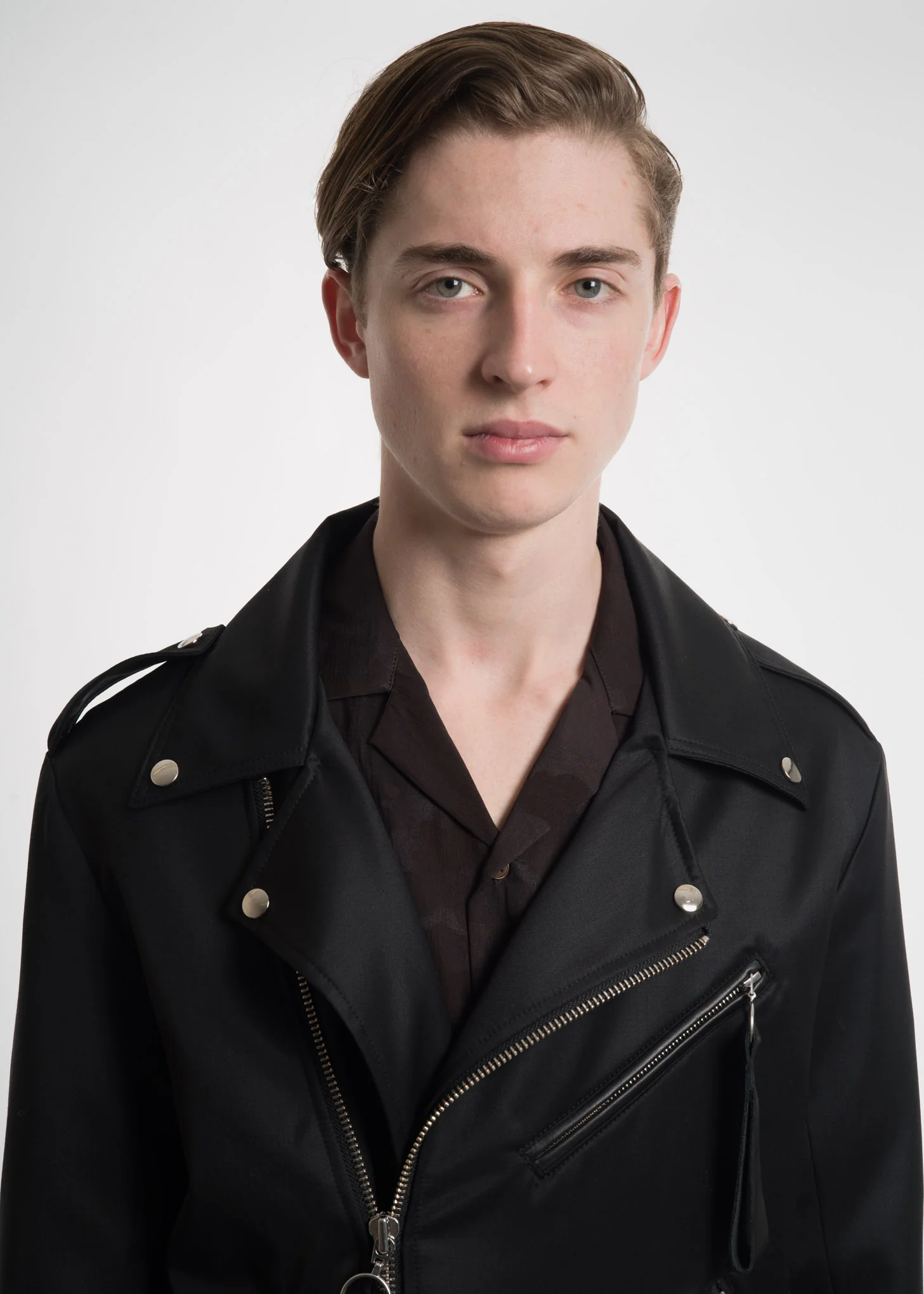 Black Tyler Biker Jacket - Image 4