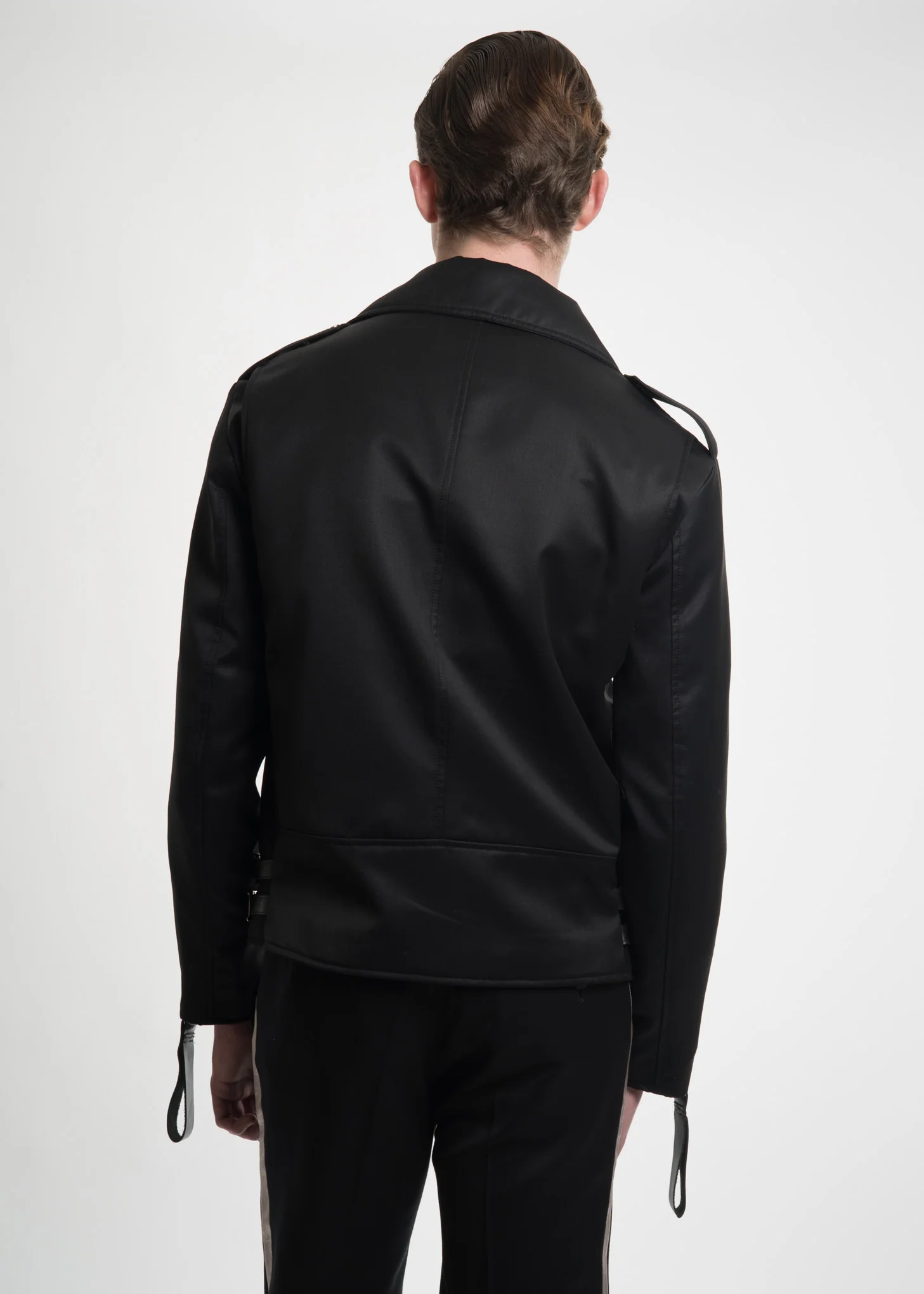 Black Tyler Biker Jacket - Image 5