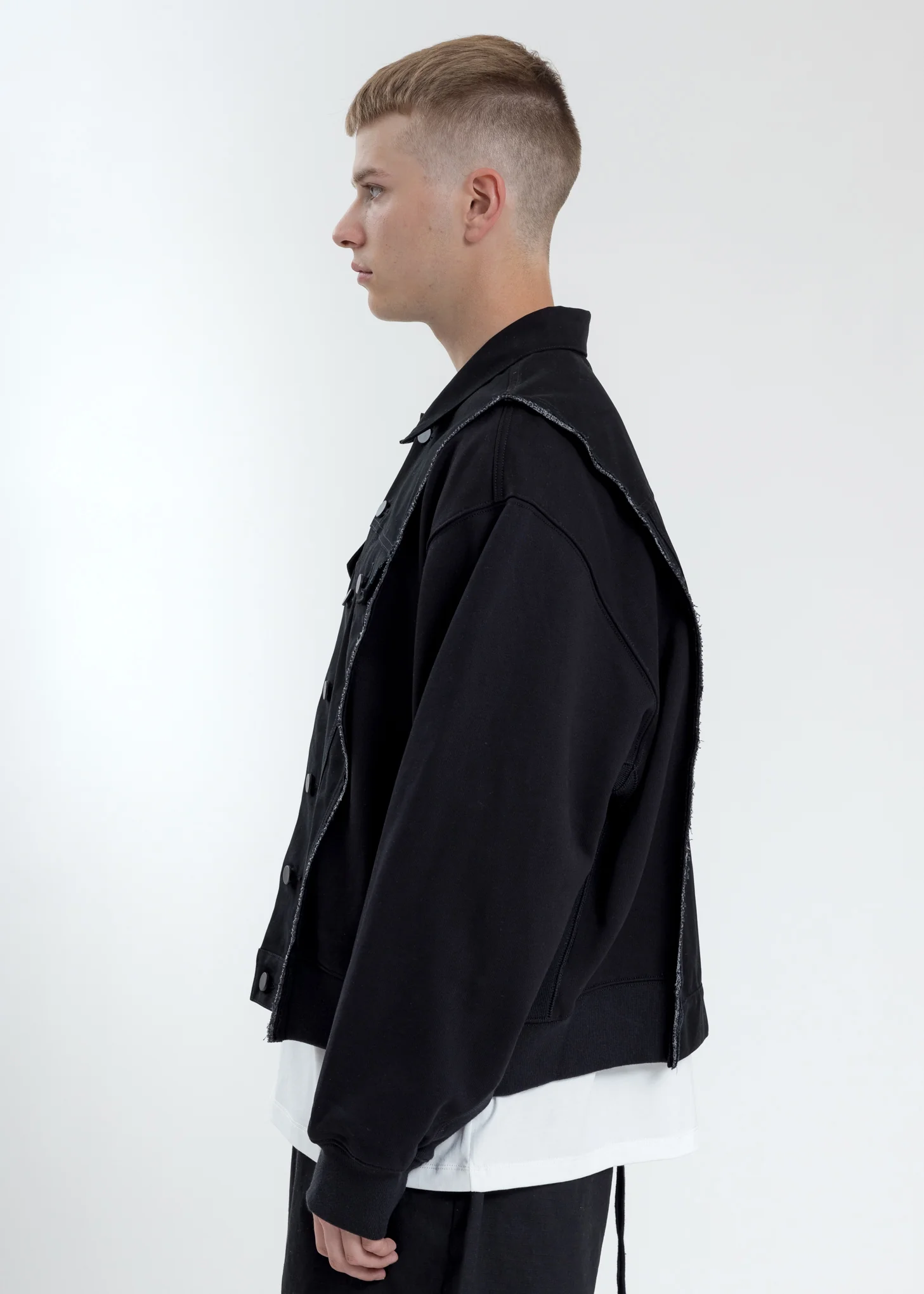 Black Type-2 Jacket With Fleece Top - Image 2
