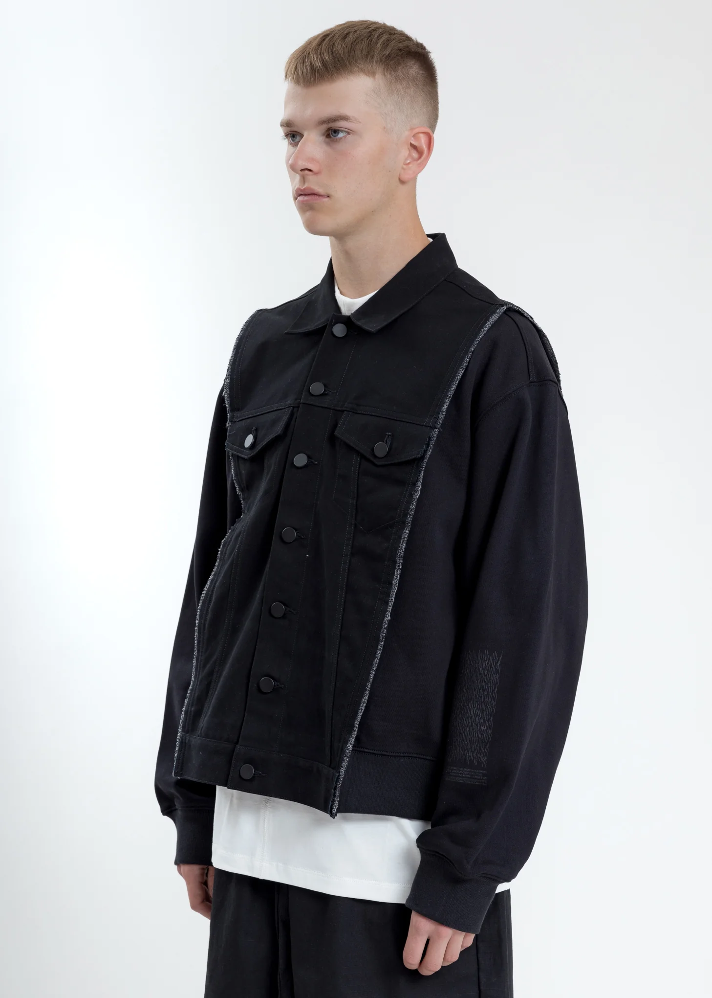 Black Type-2 Jacket With Fleece Top - Image 3