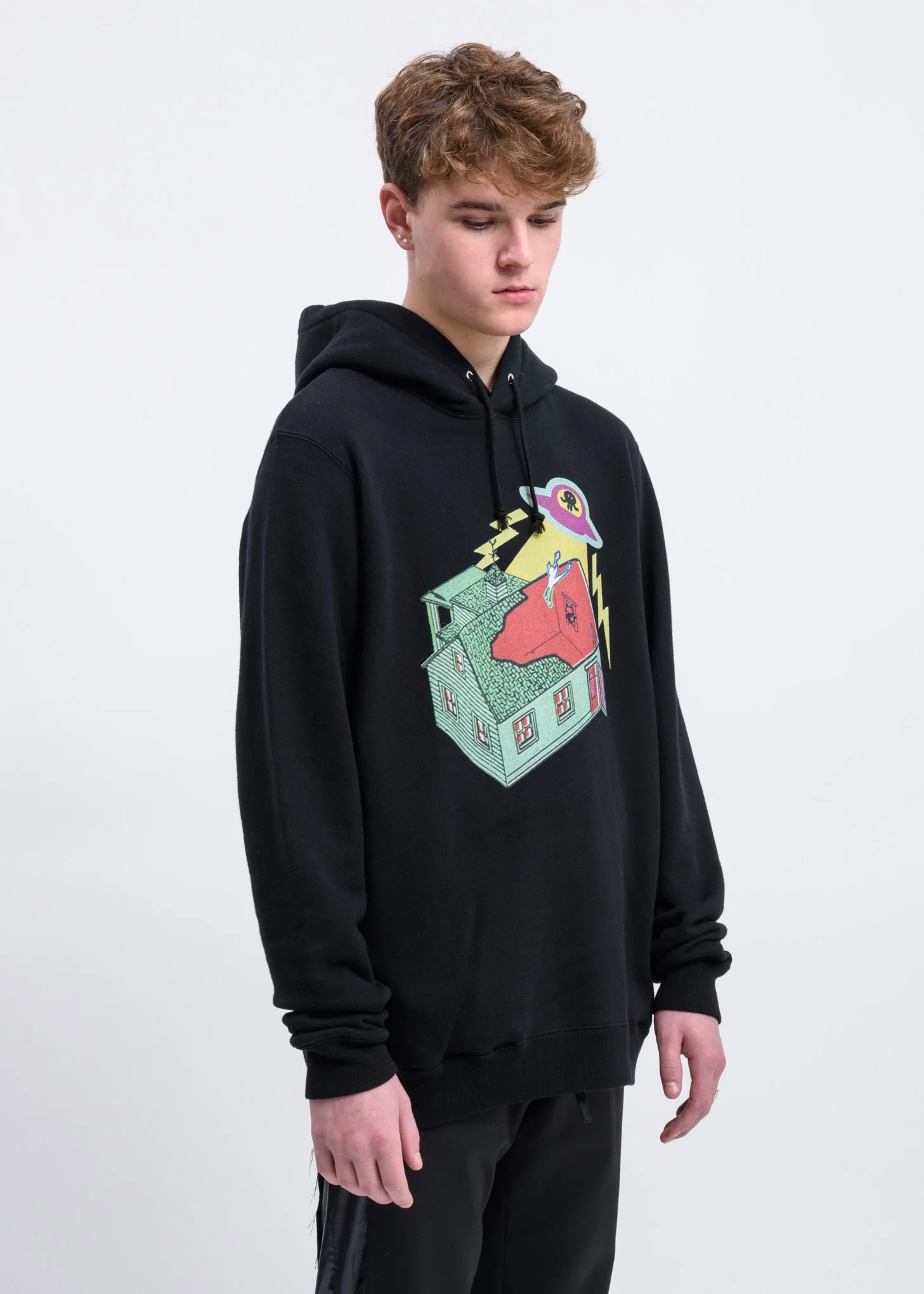 Black UFO Hoodie - Image 2