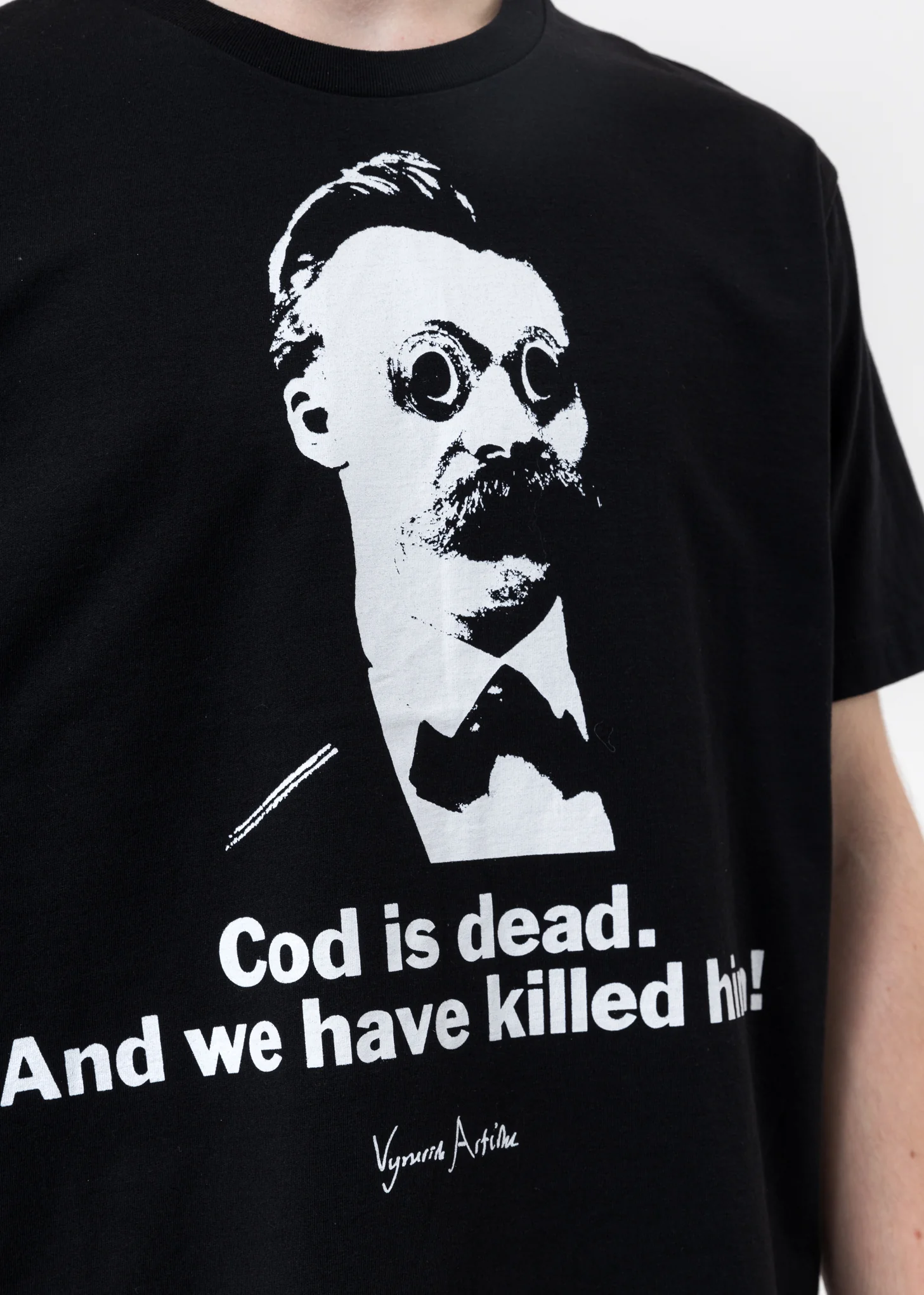 Black Under T-Shirt - Nietxche - Image 2