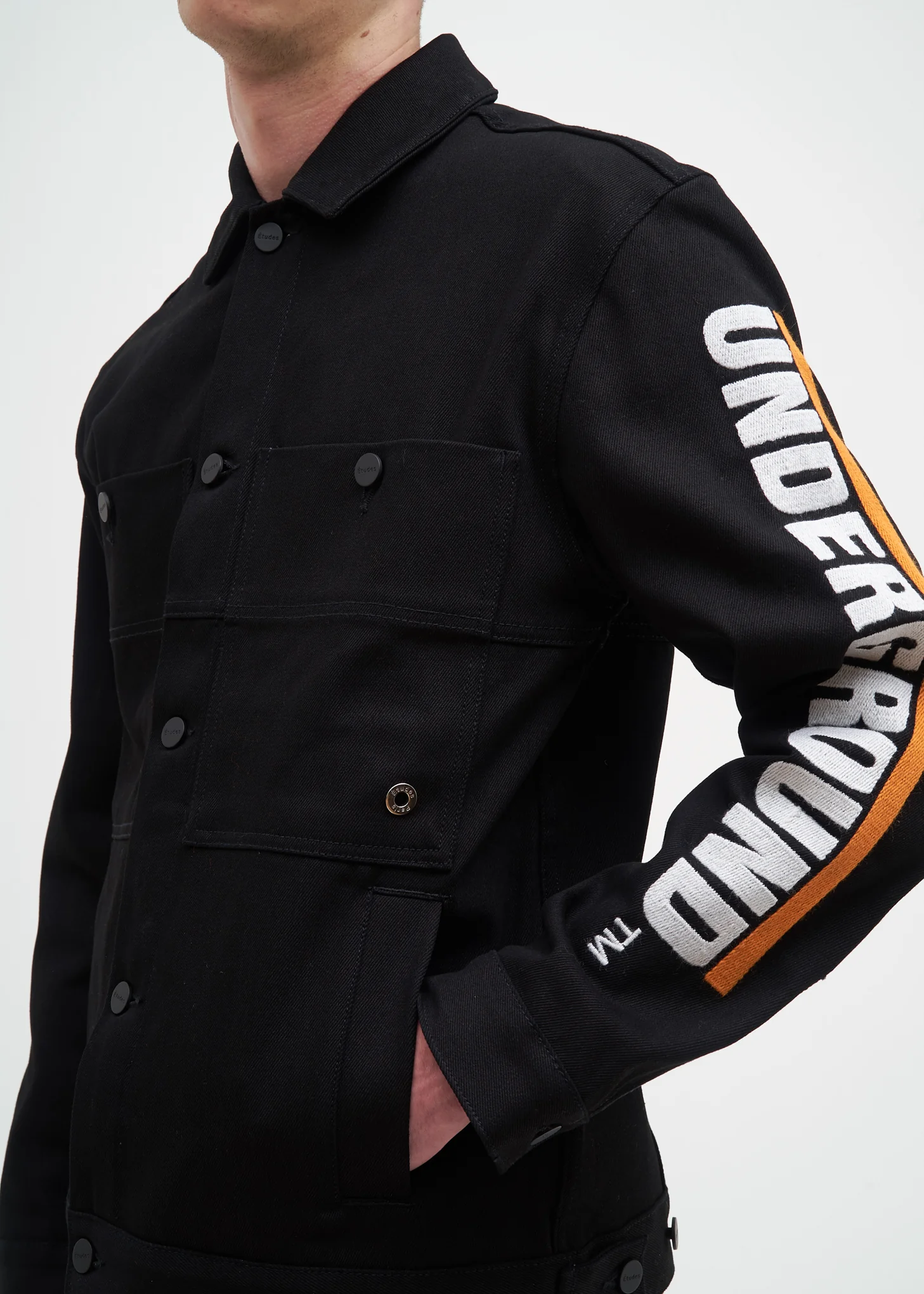 Black Underground Guest Denim Jacket - Image 2