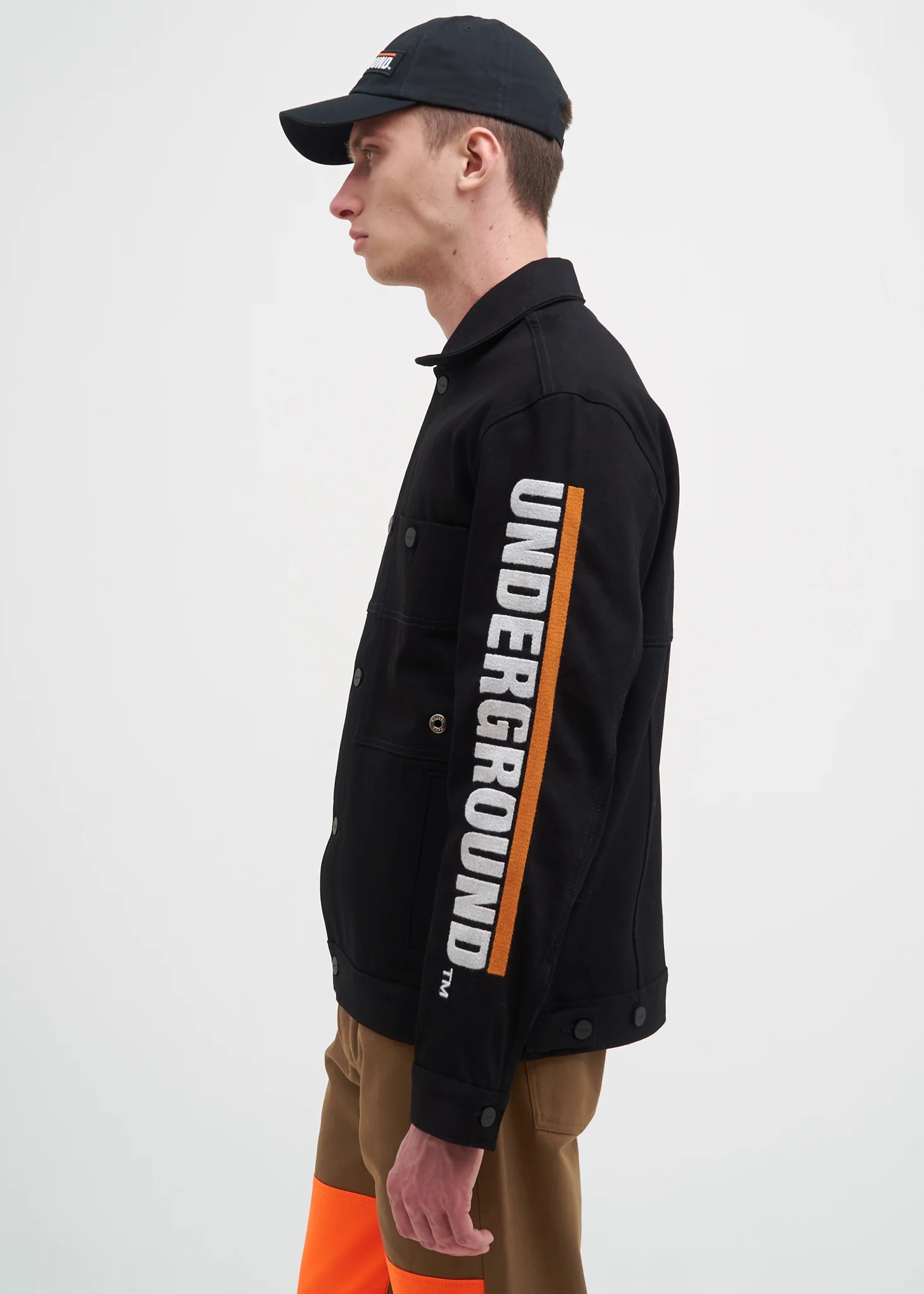 Black Underground Guest Denim Jacket - Image 4