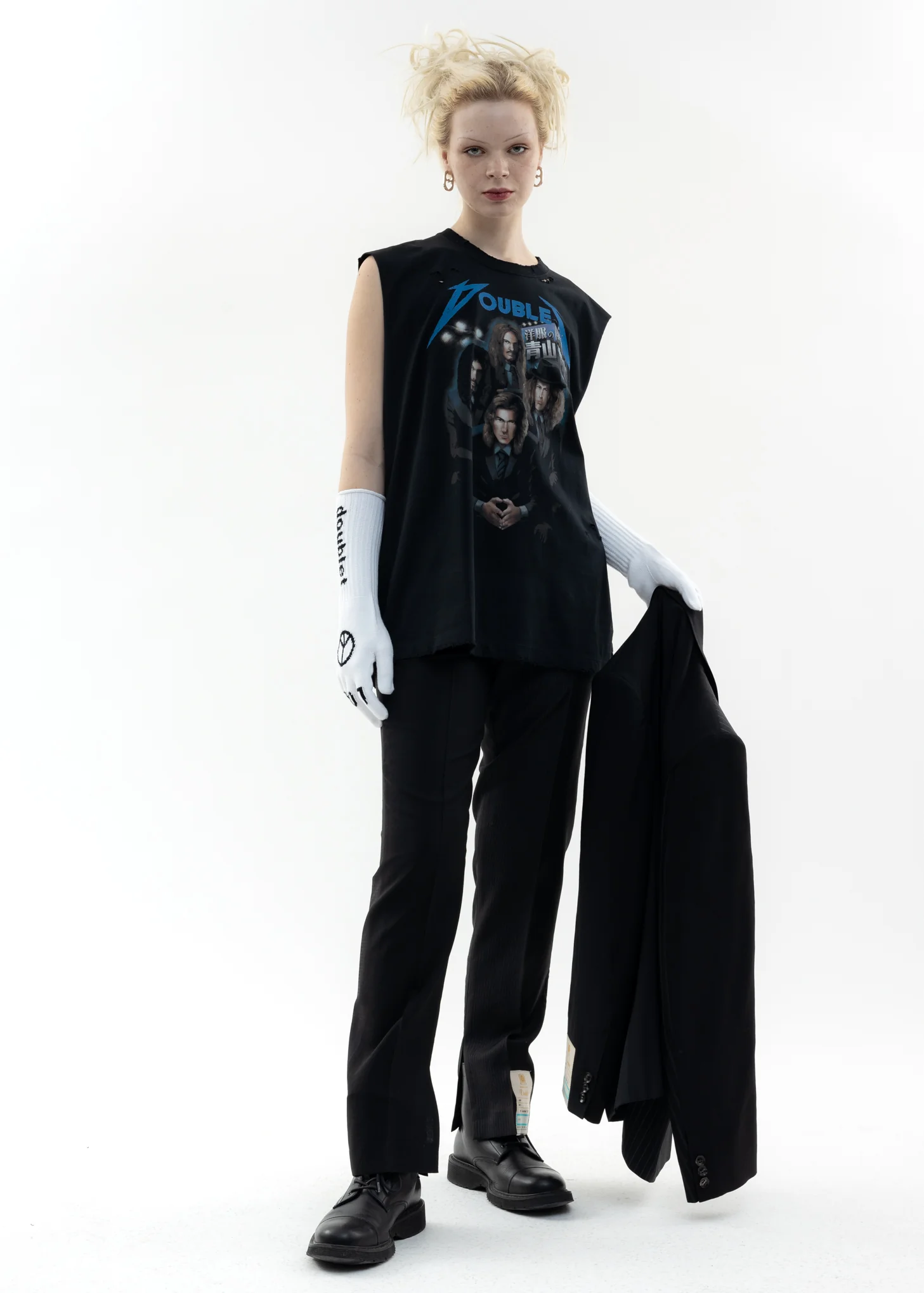 Black UPCYCLE OVERDYED Pants - Image 5