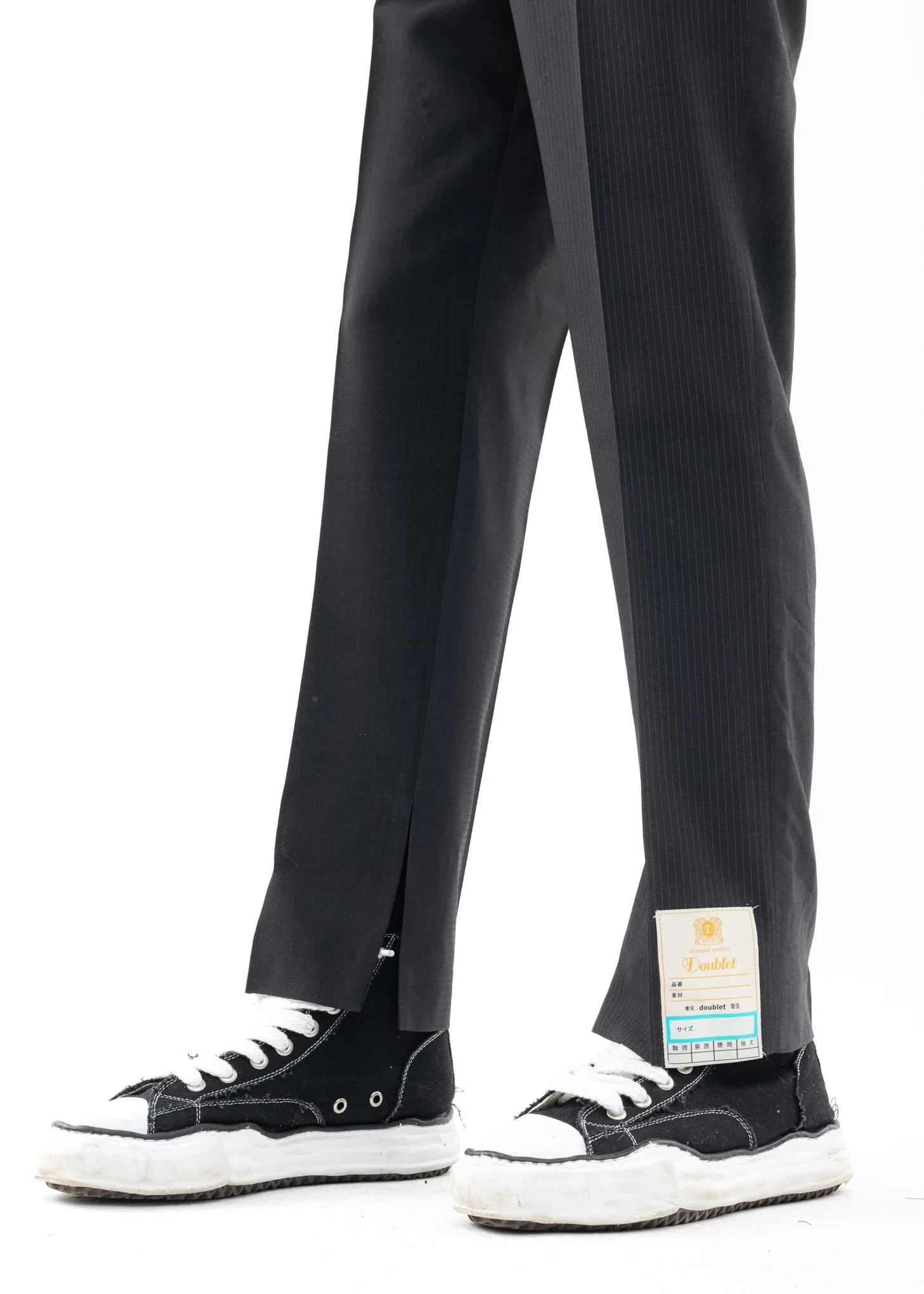 Black UPCYCLE OVERDYED Pants - Image 2