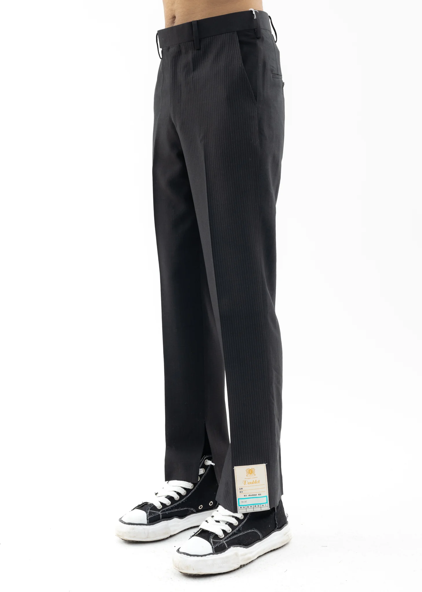 Black UPCYCLE OVERDYED Pants - Image 3