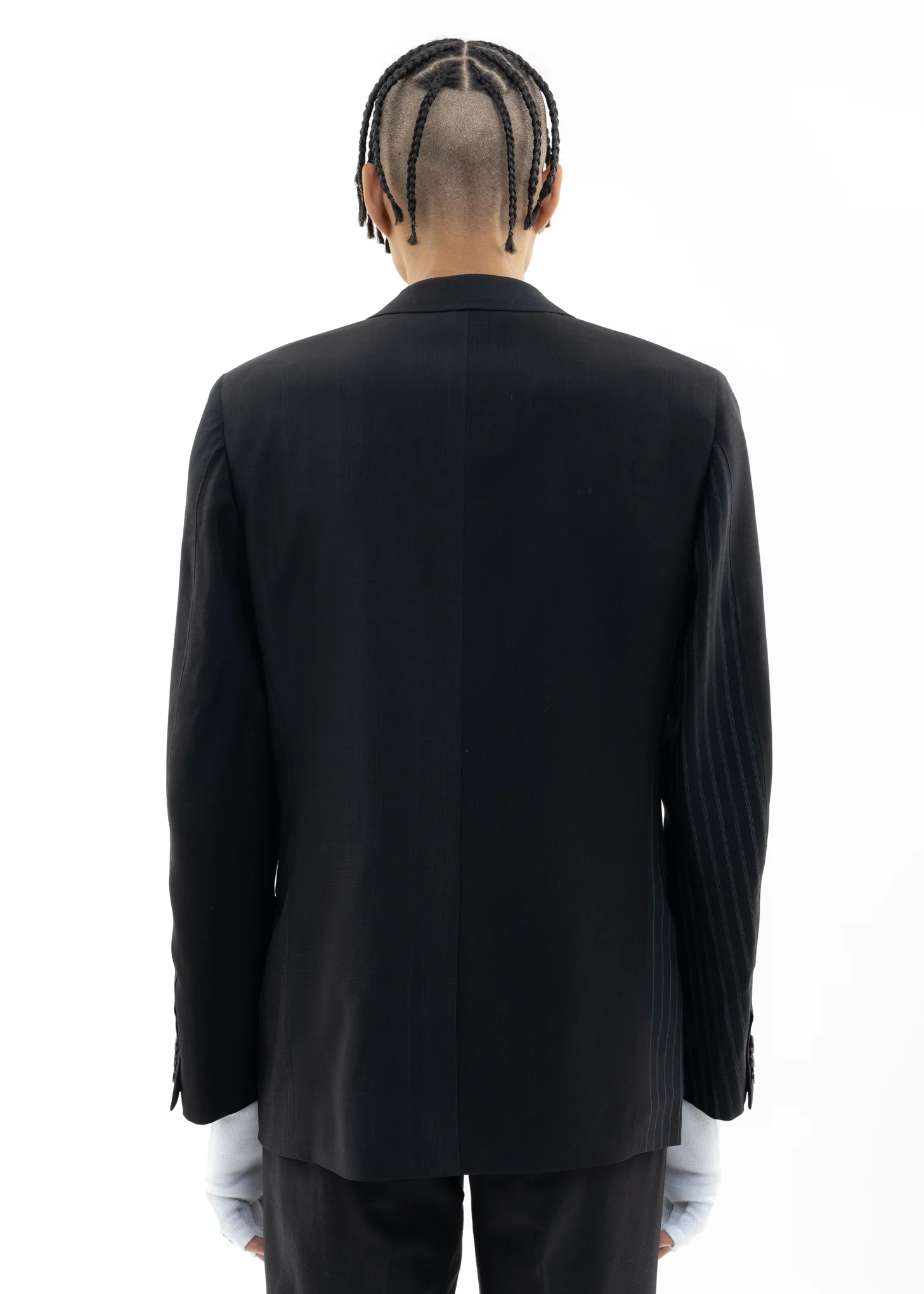 Black UPCYCLE OVERDYED TAILORED Jacket - Image 4