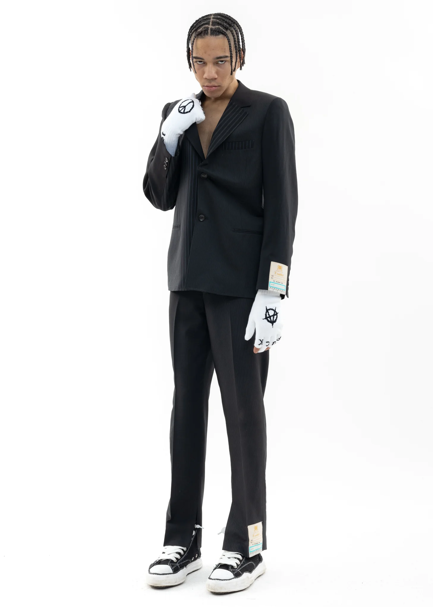 Black UPCYCLE OVERDYED TAILORED Jacket - Image 6