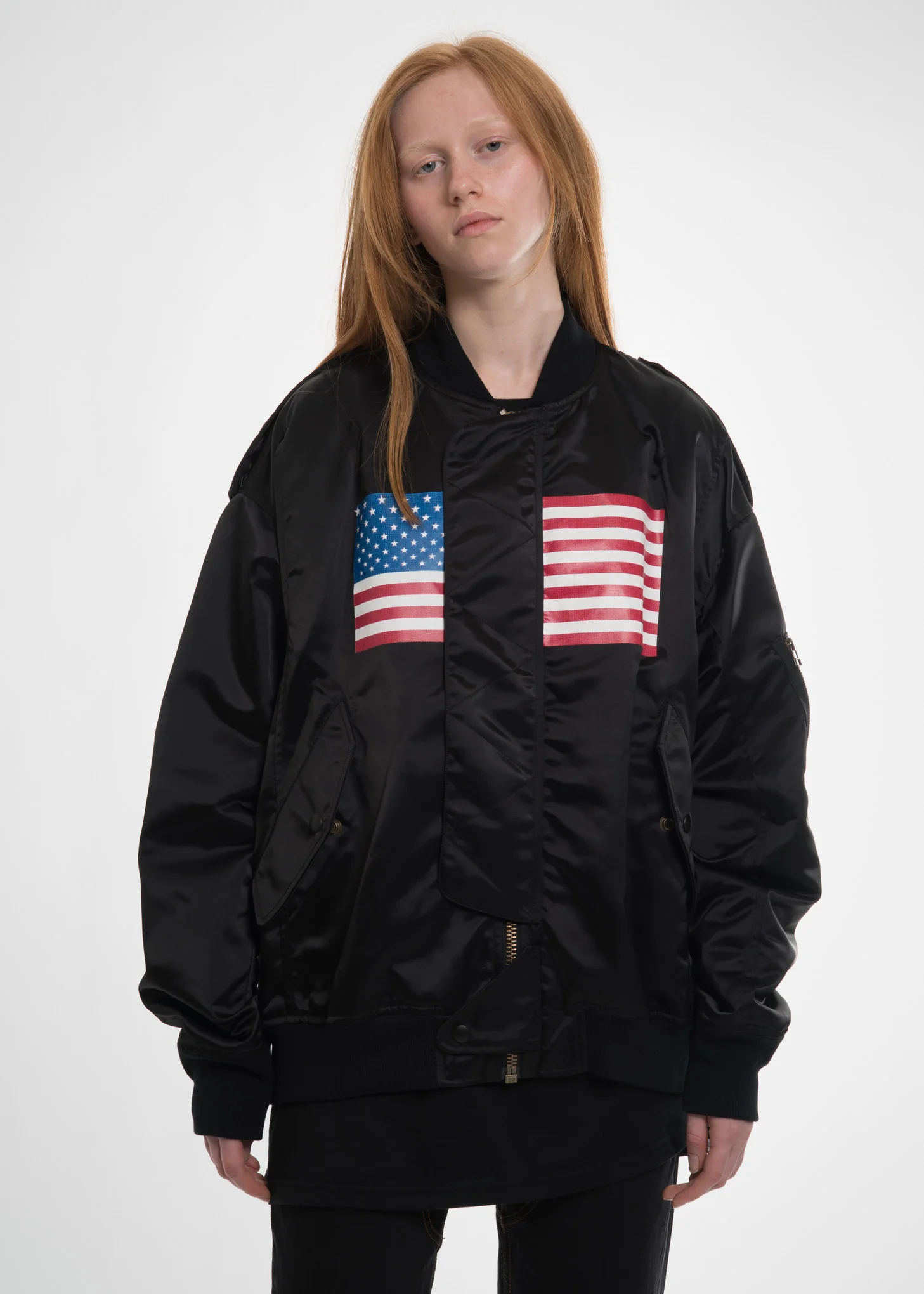 Black USA Bomber - Image 2