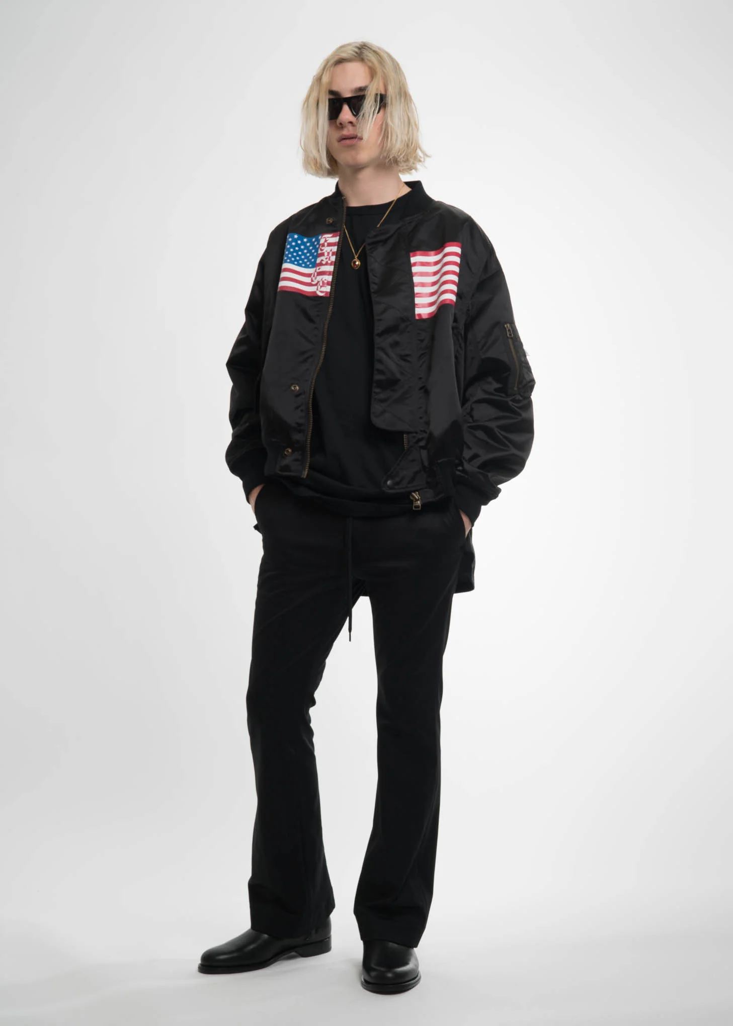 Black USA Bomber - Image 2