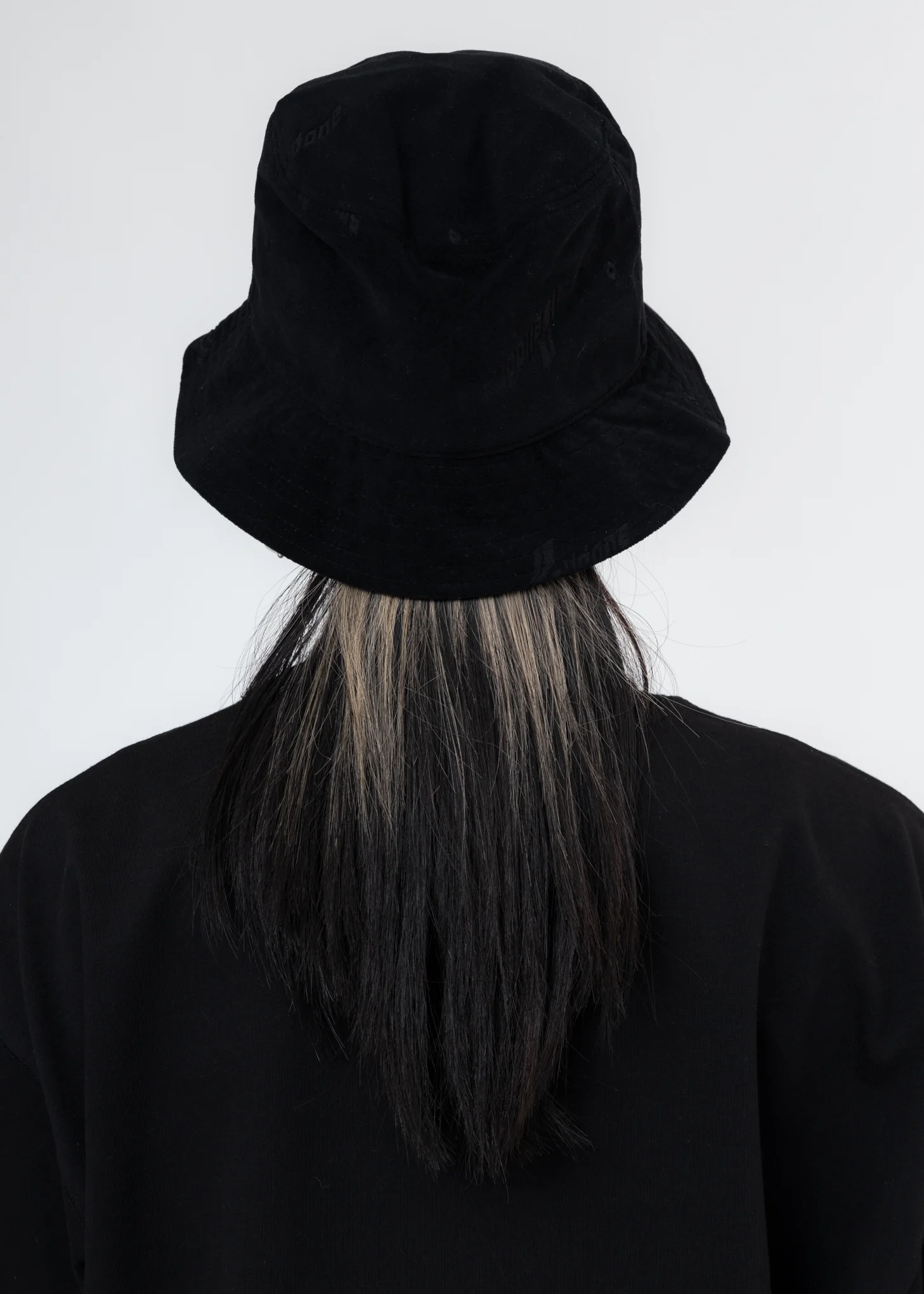 Black Velvet Logo Bucket Hat - Image 2