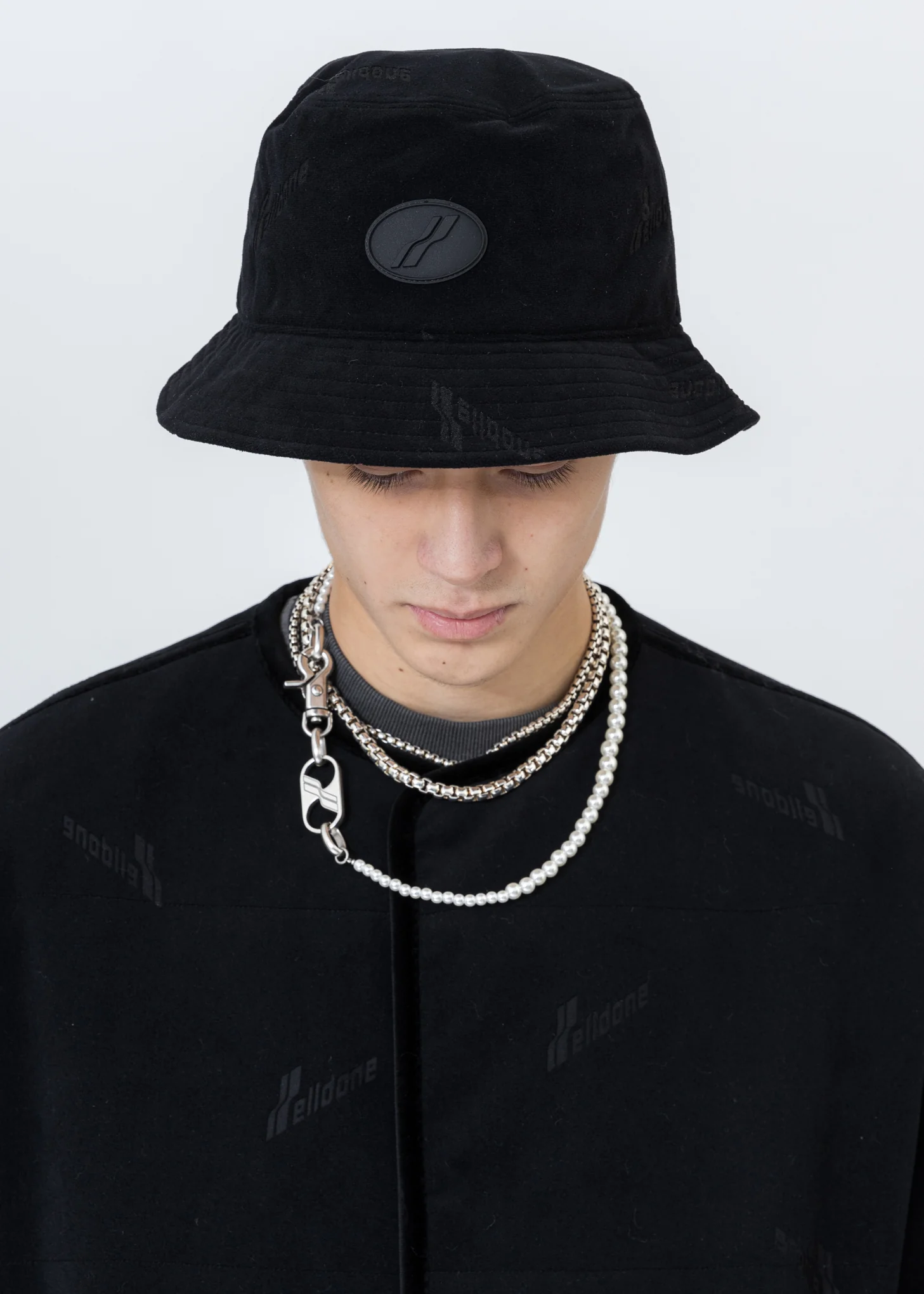 Black Velvet Logo Bucket Hat