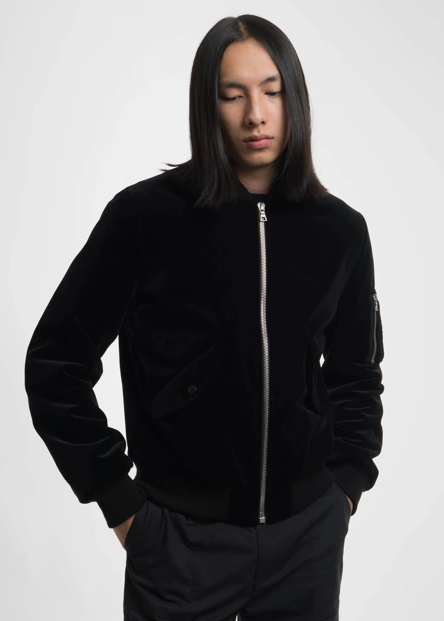 Black Velvet Mack Bomber