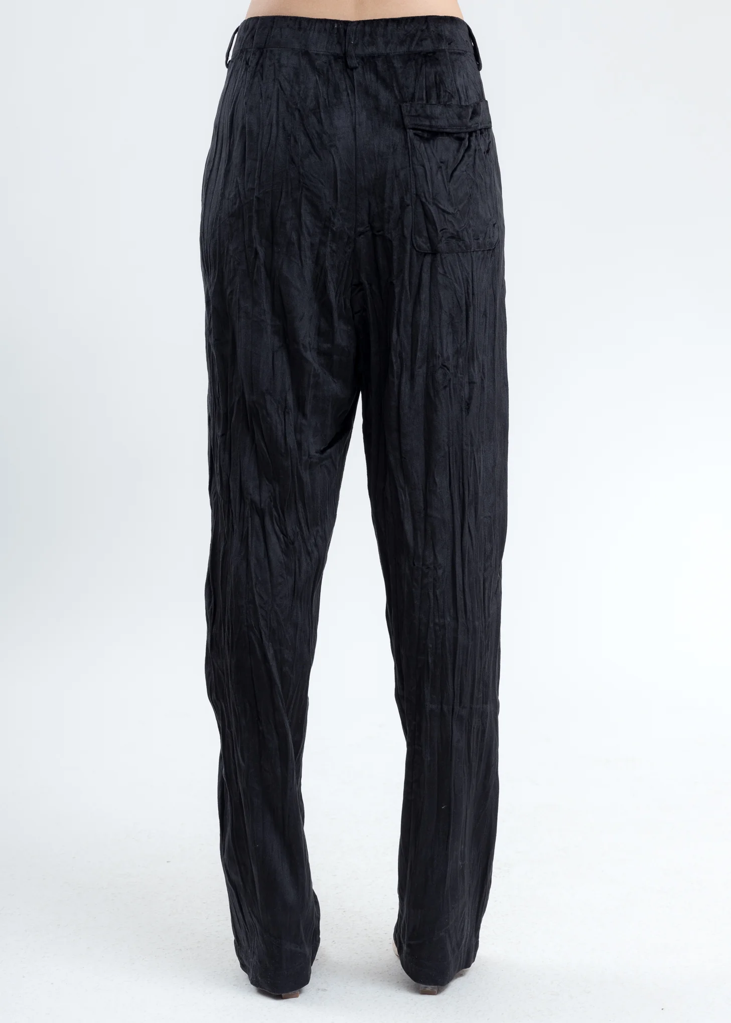 Black Velvet Pajama Pants - Image 3