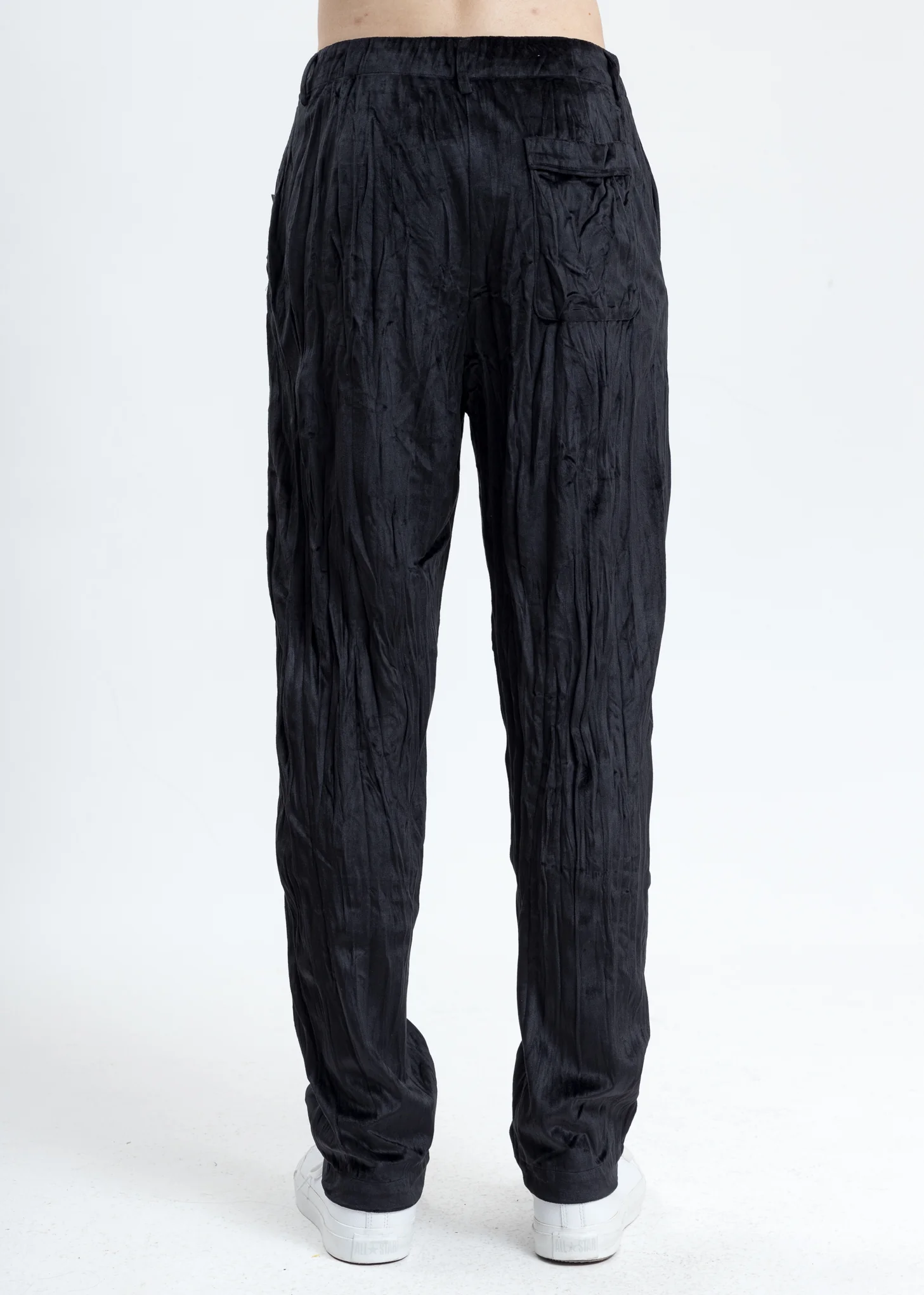 Black Velvet Pajama Pants - Image 4