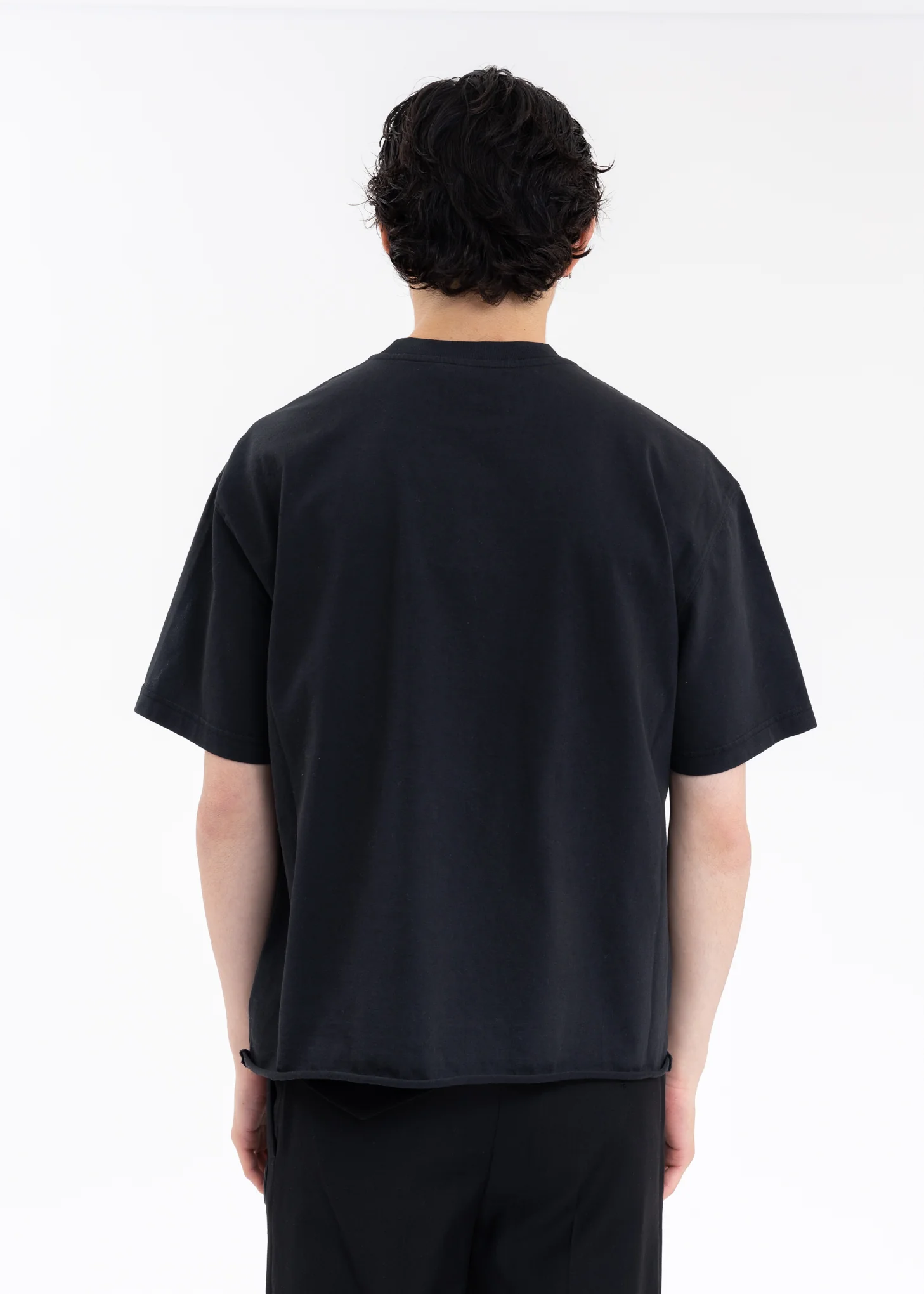 BLACK VINTAGE SHORT-SLEEVED POCKET-SHIRT - Image 4