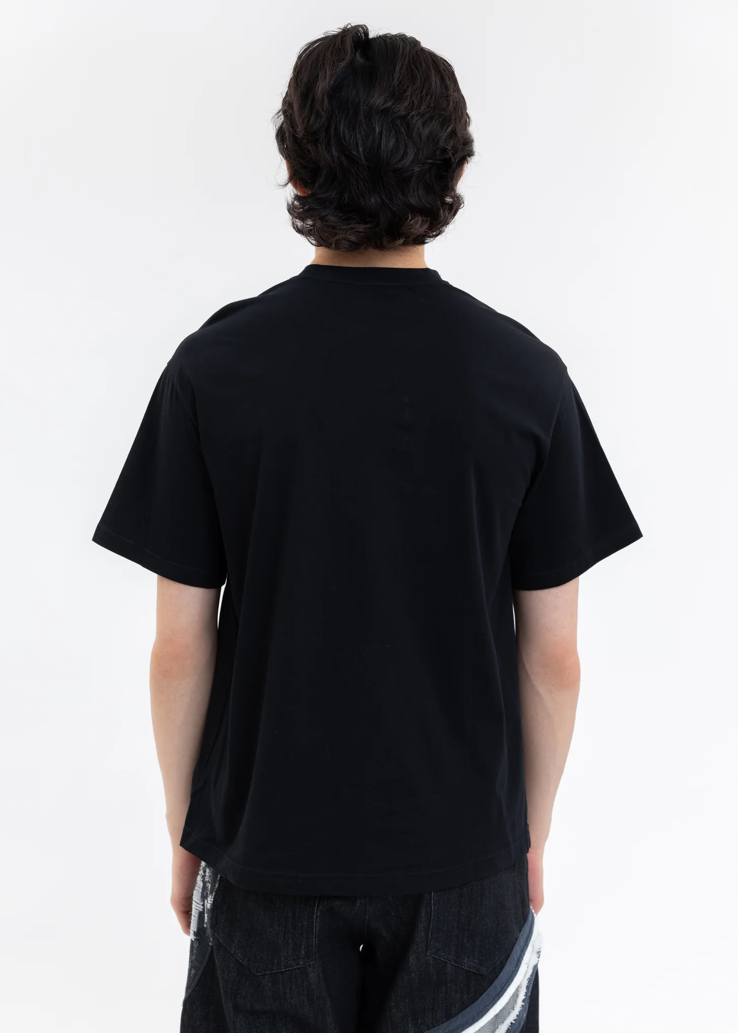 Black Vortex Hollow Short Sleeve Top - Image 4