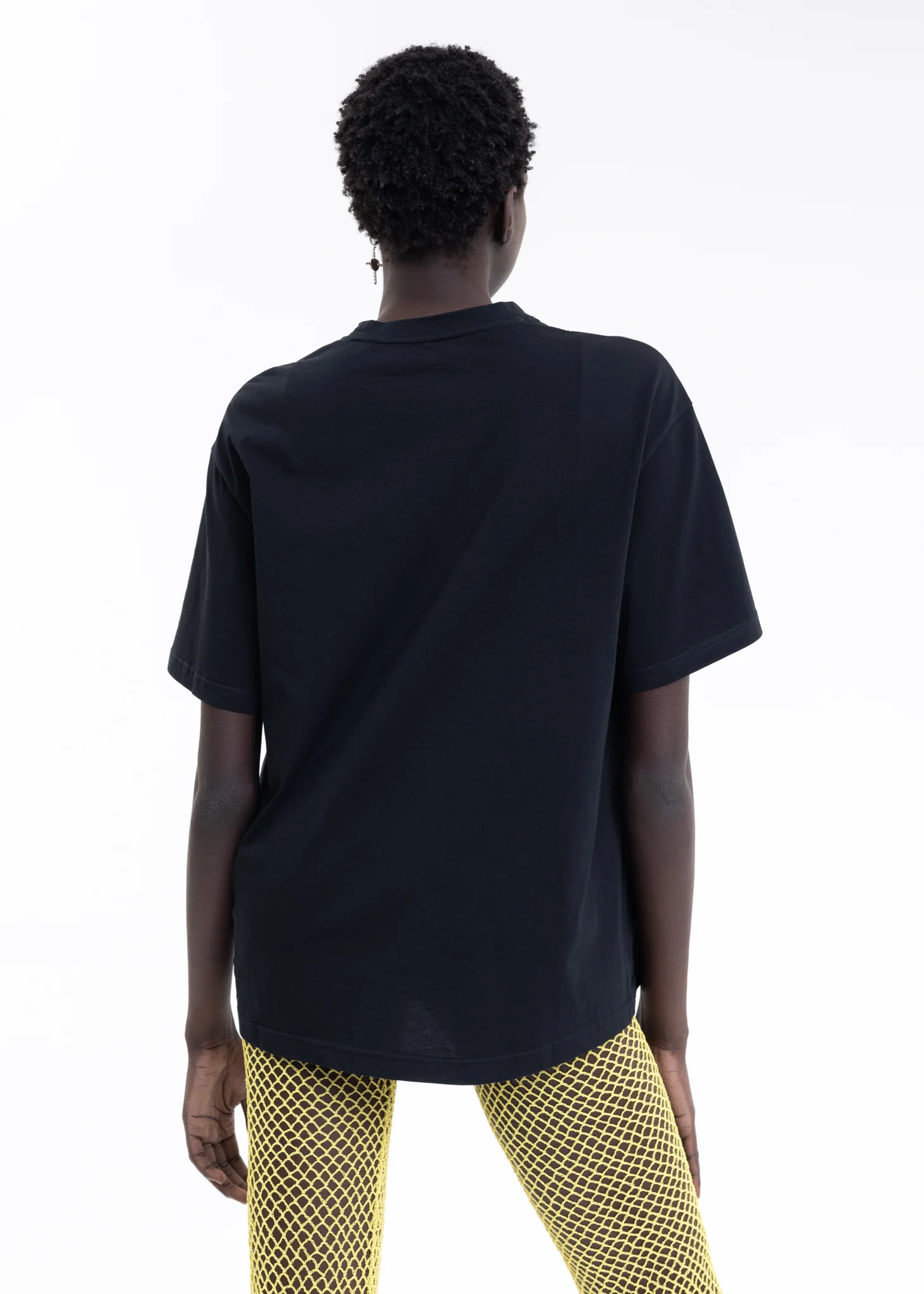 Black Vortex Hollow Short Sleeve Top - Image 3