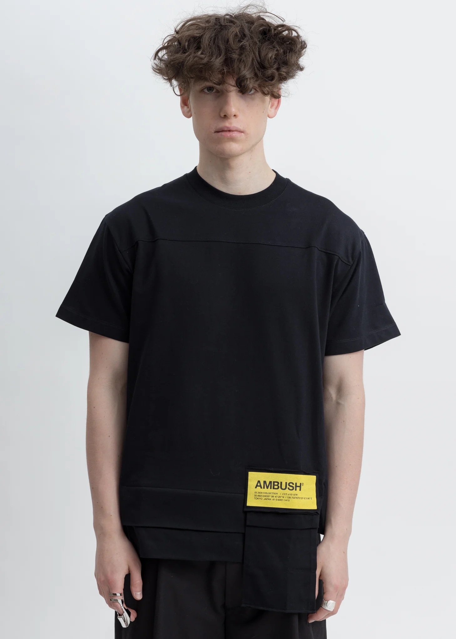 Black Waist Pocket T-Shirt