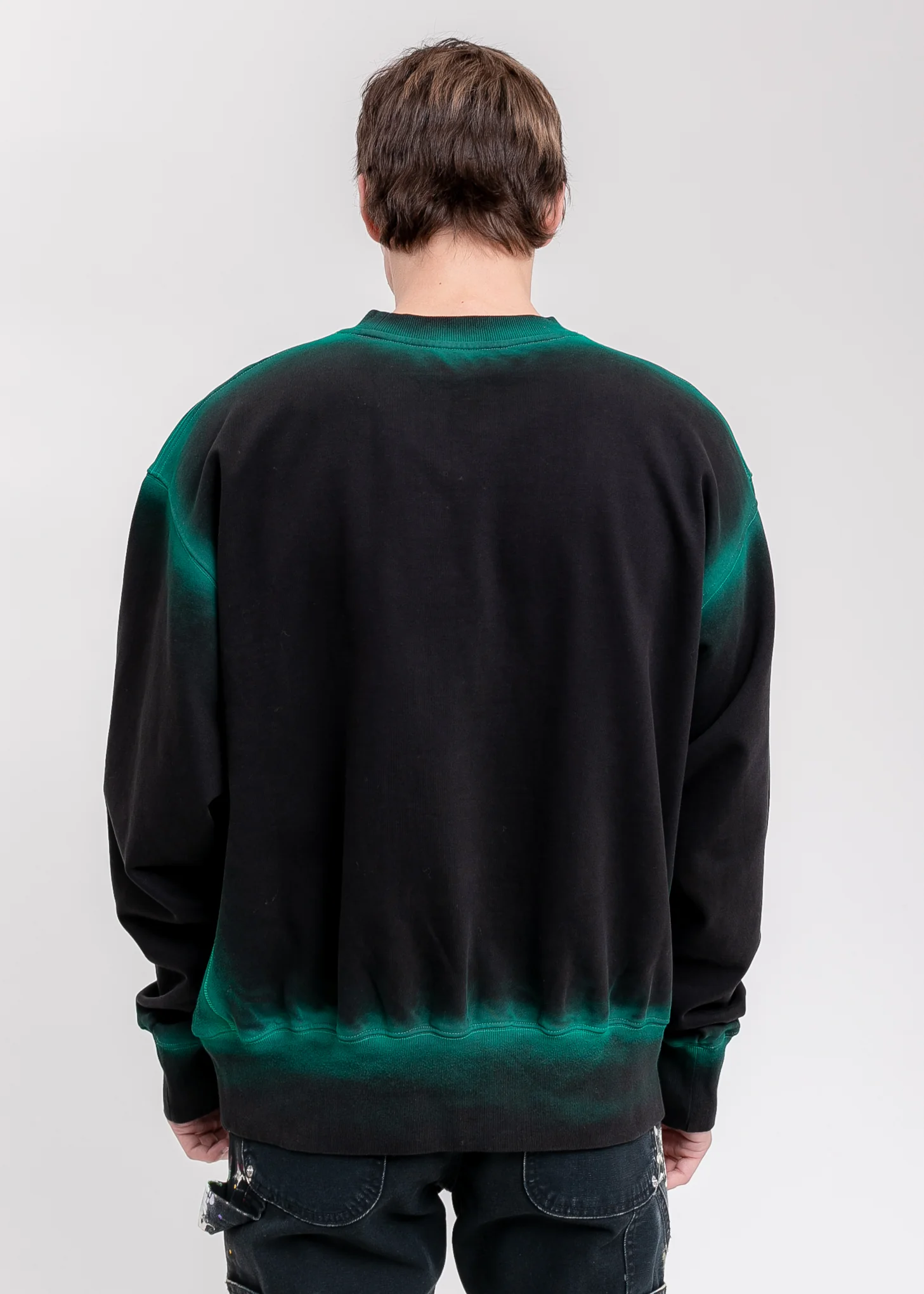 Black Washed Stud Artwork Sweater - Image 4